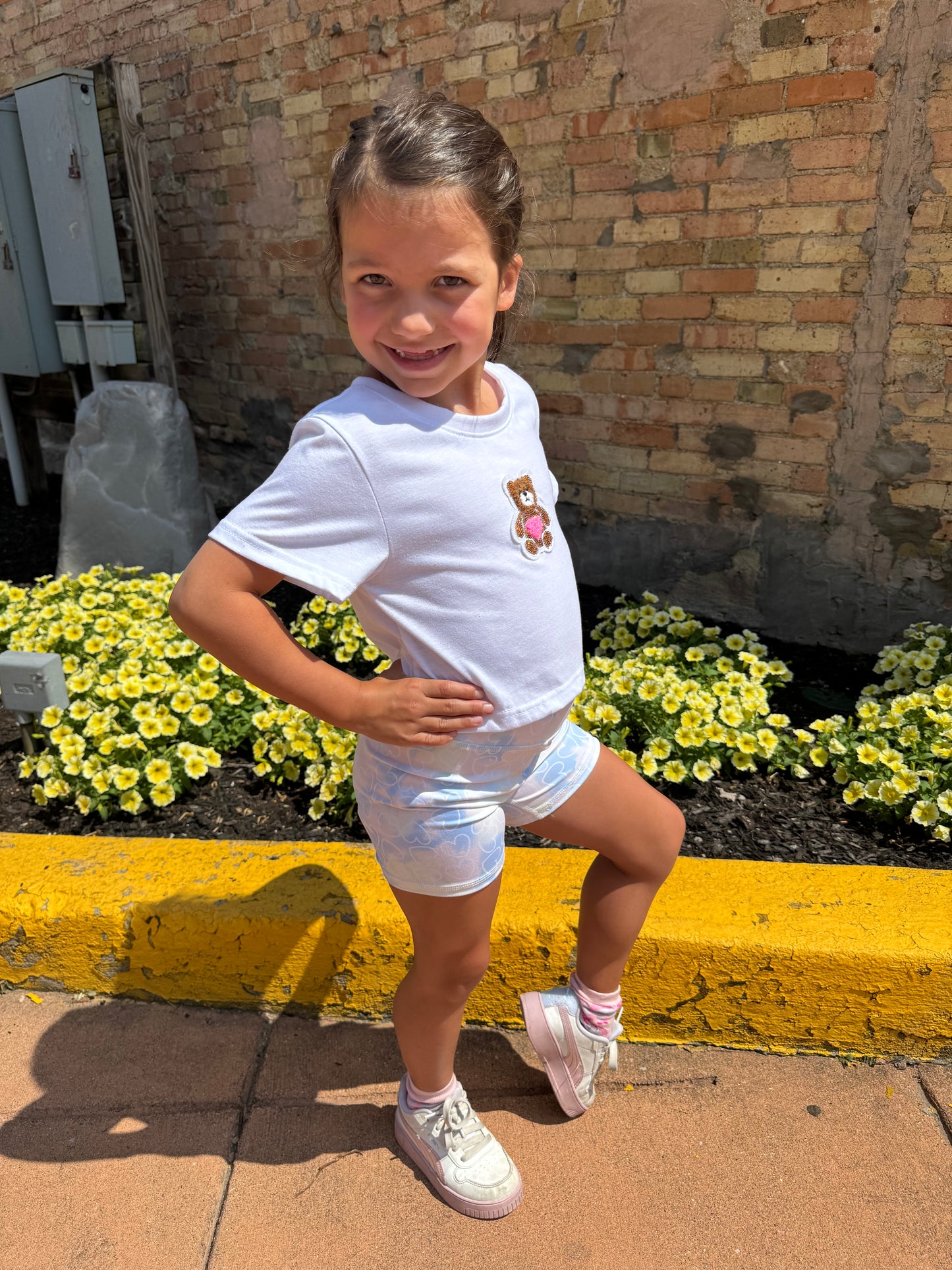 Desert Flower Biker Short Set (Toddler)