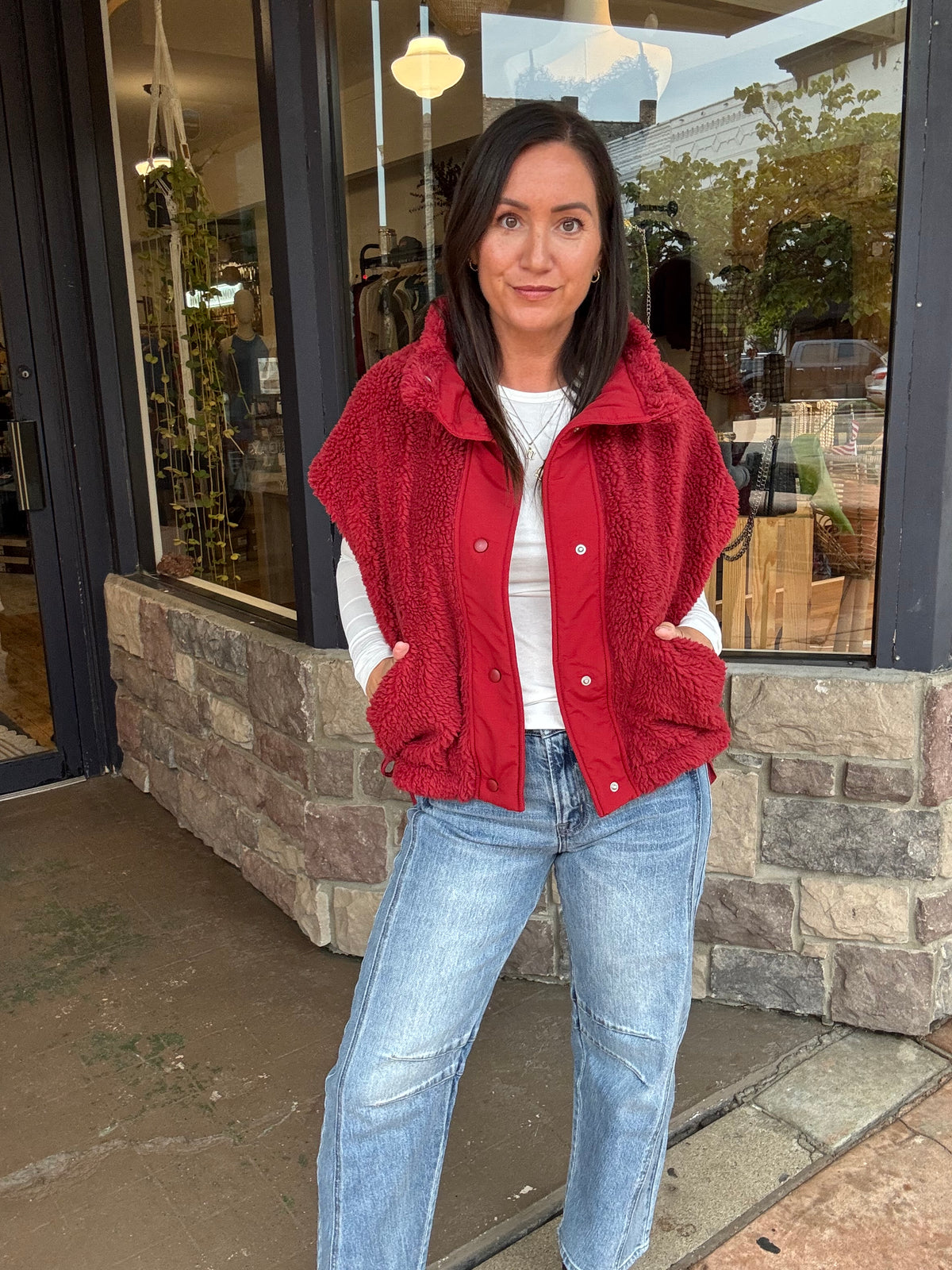 The Dakota Vest | Crimson