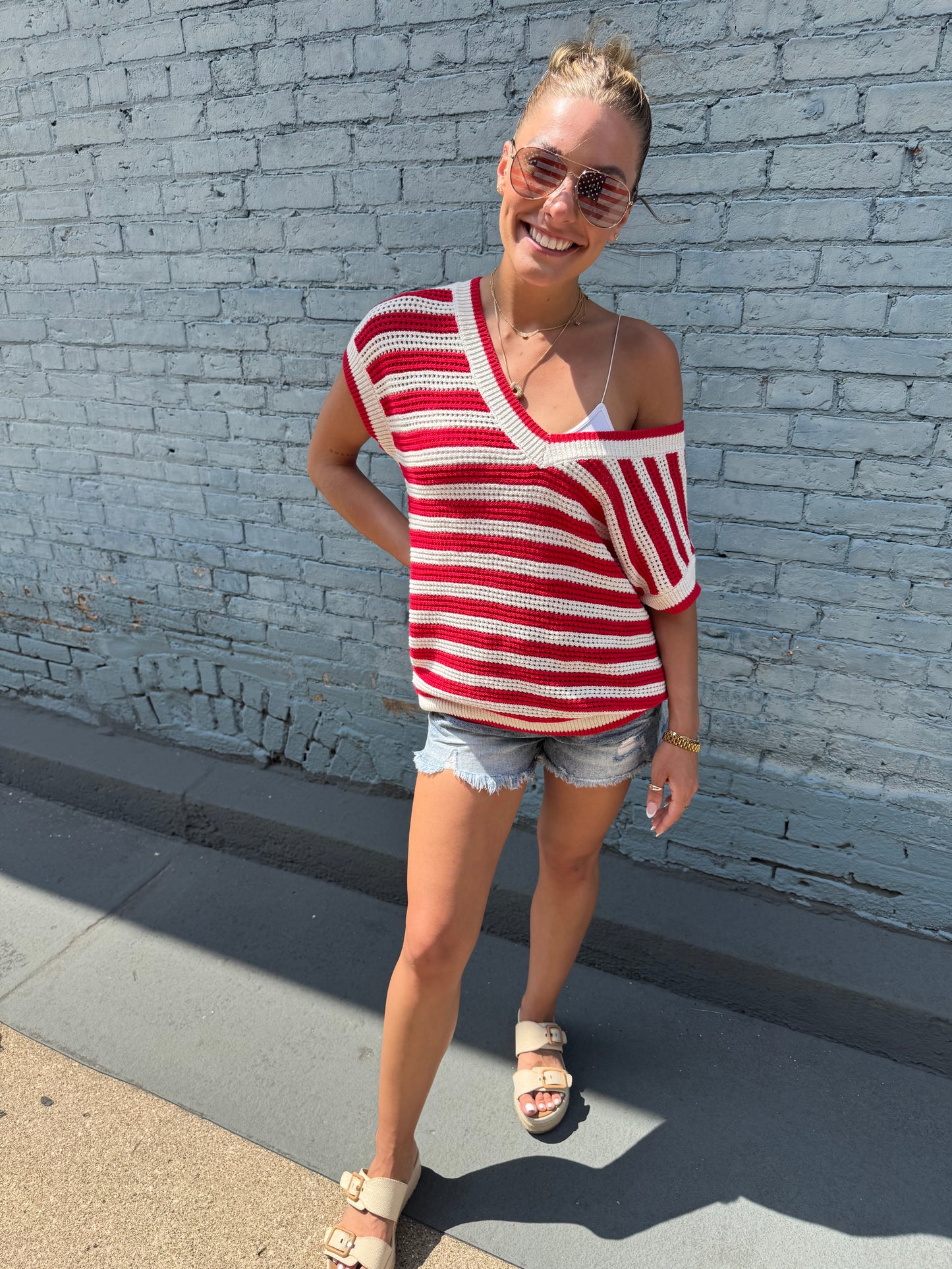All-American Knit Top