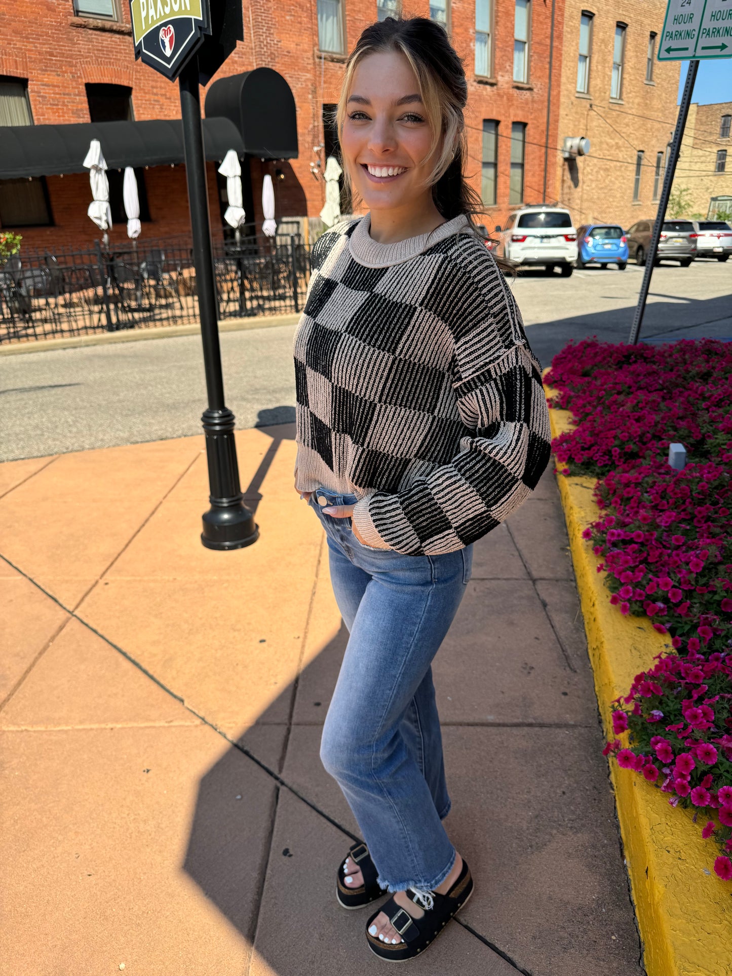 Bonfire Checker Sweater