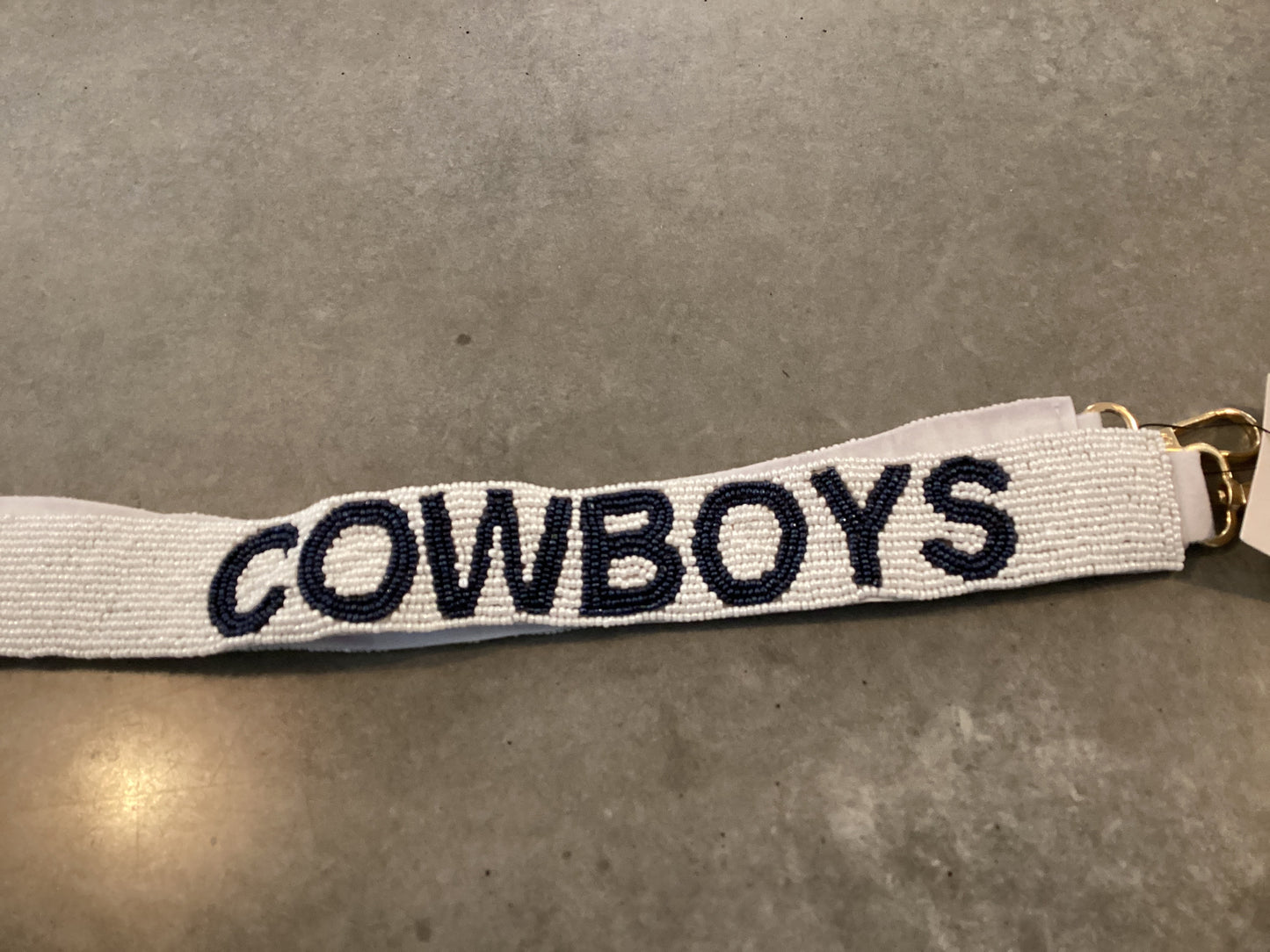 Dallas Cowboy Beaded Bag Strap