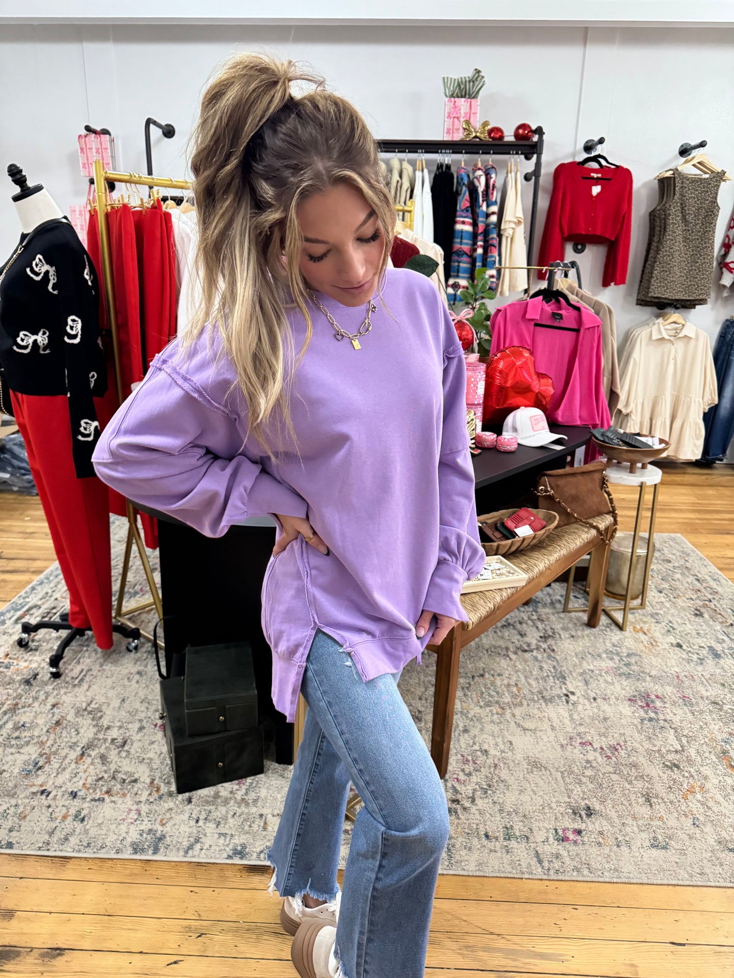 Trina Sweatshirt - Lavender