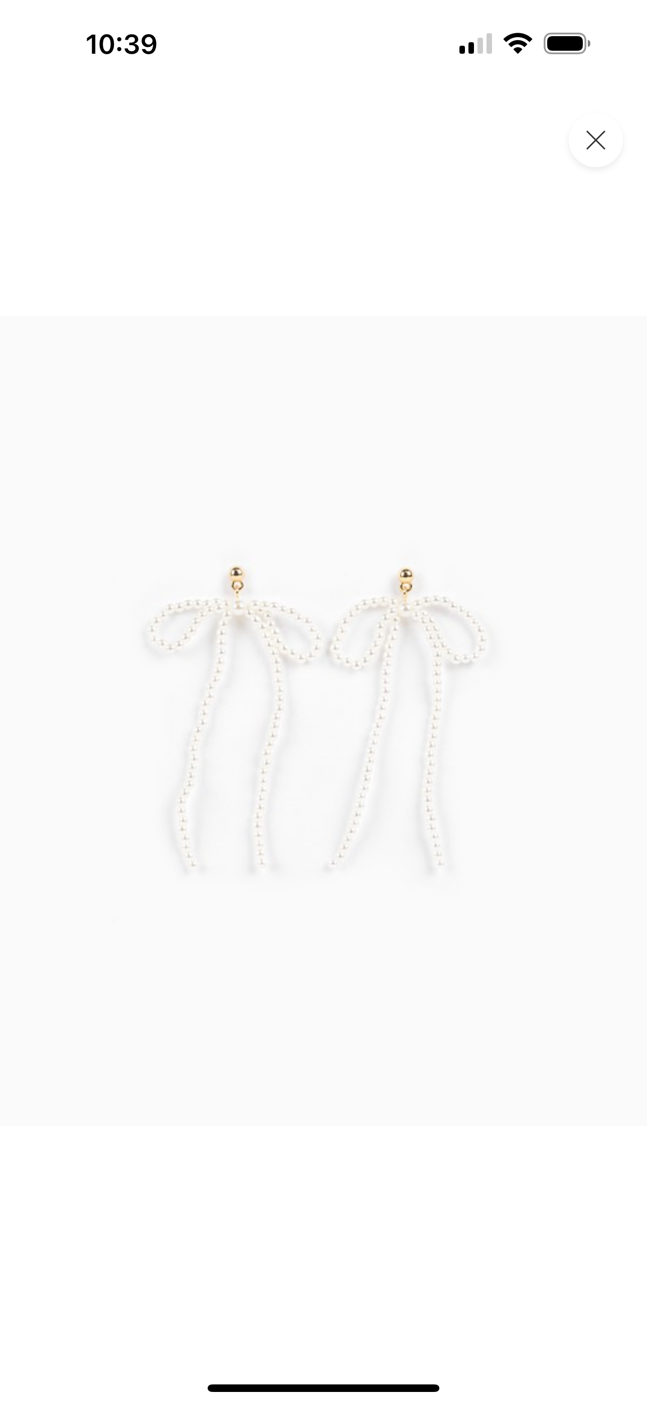 Pearl Bow Earrings