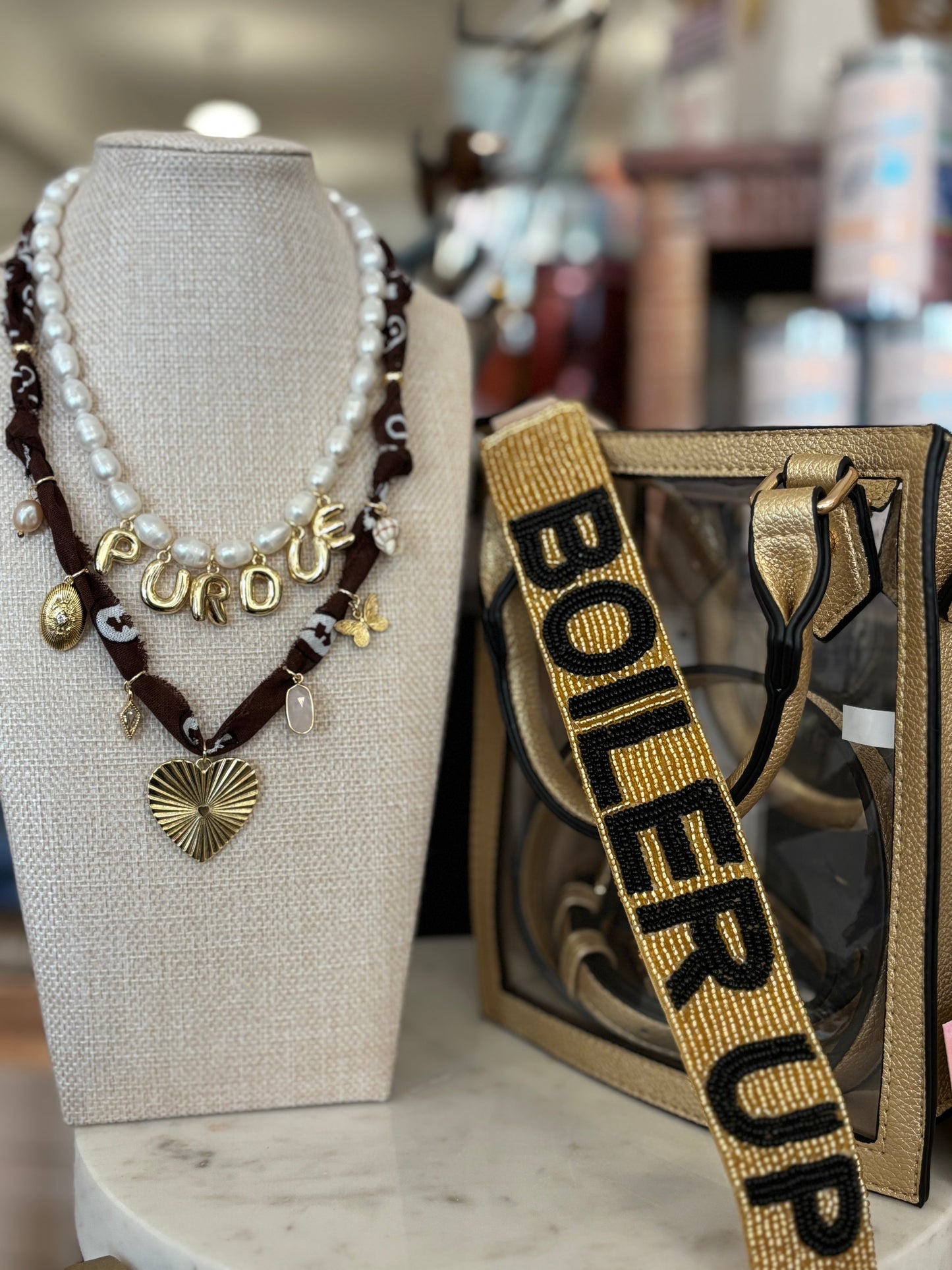 Purdue Pearl Necklace