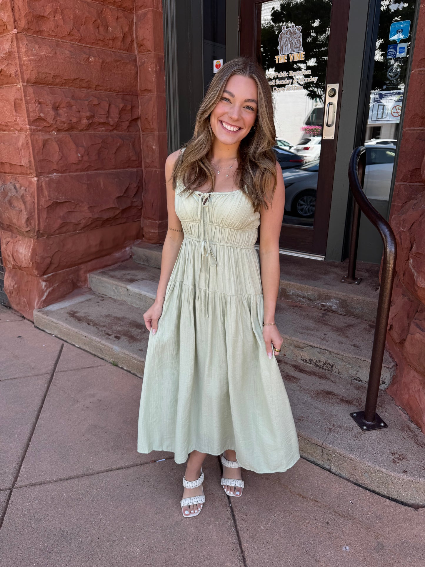 The Cambria Dress | Sage