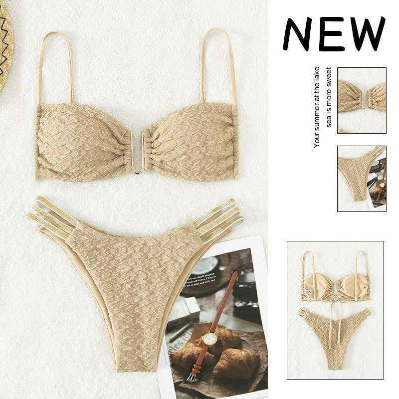 Malia Textured Bikini Top