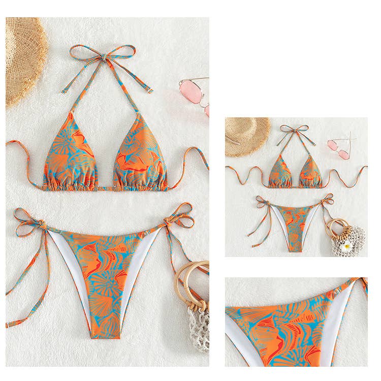 Alani Print Bikini Top