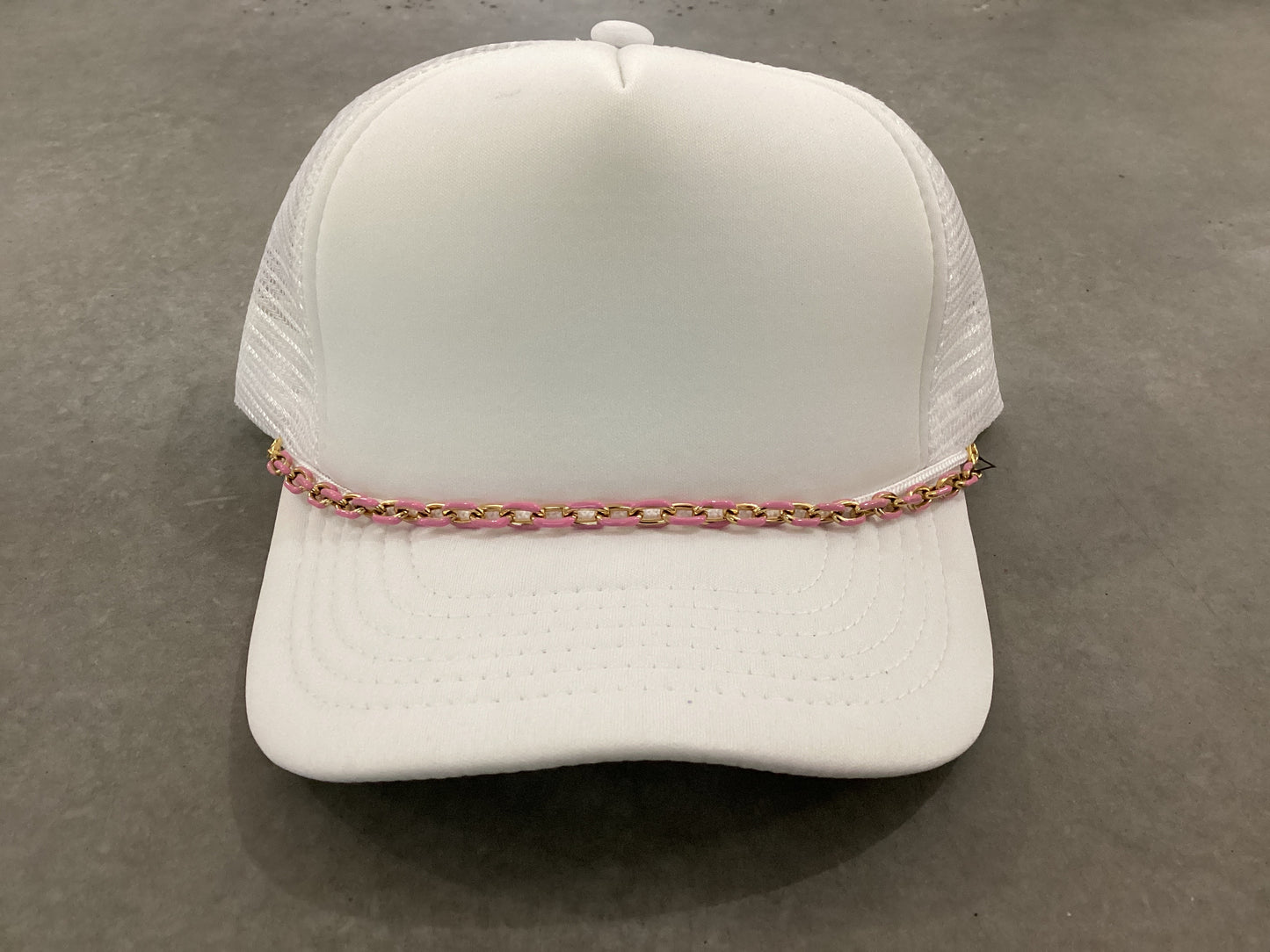 Chunky Pink Enamal Hat Chain