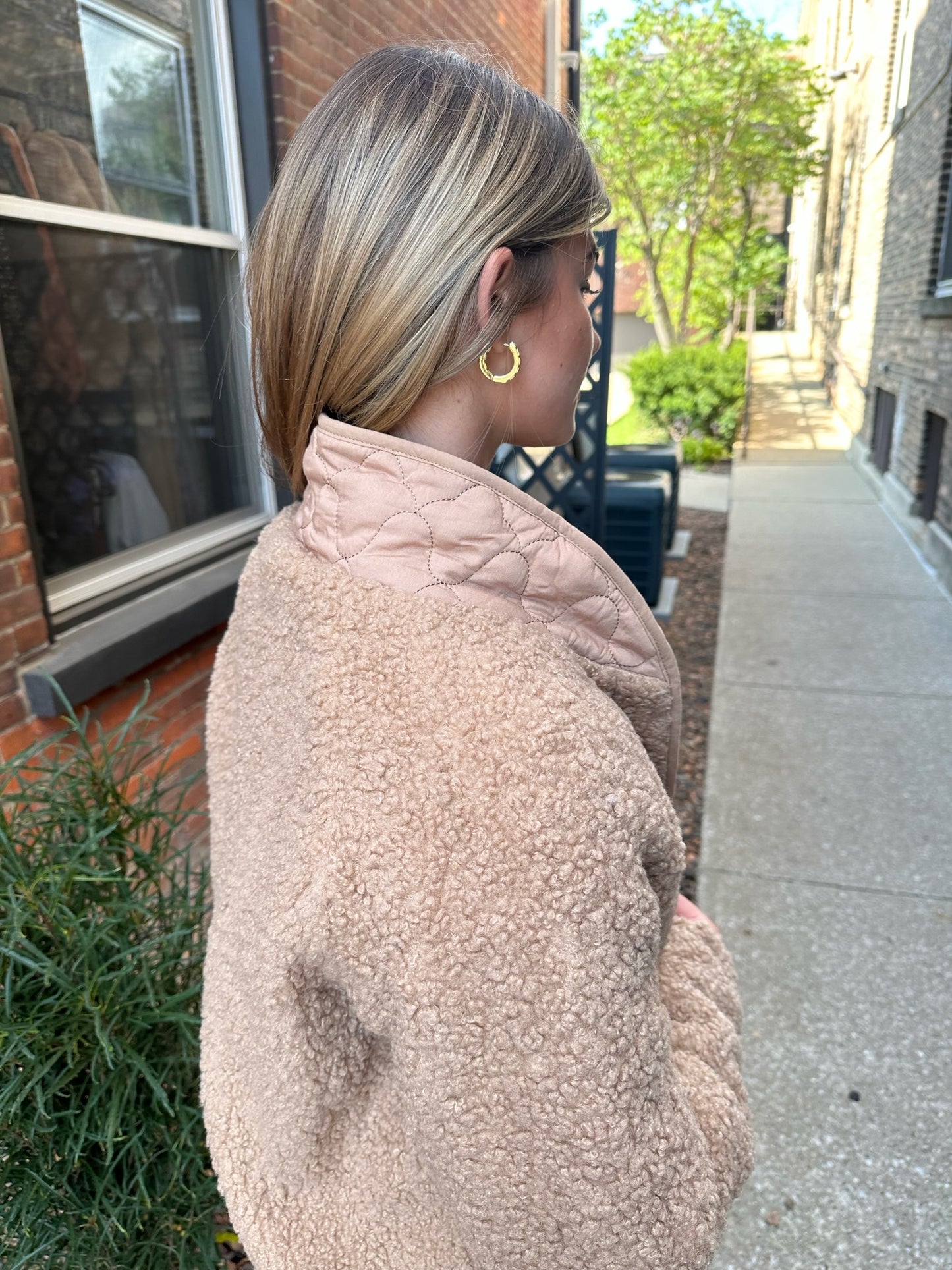 Quilted Sherpa Jacket