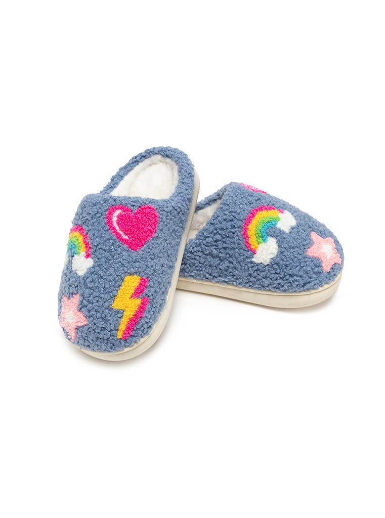 Indoor / Outdoor Slippers - Kids - Colorful Symbols