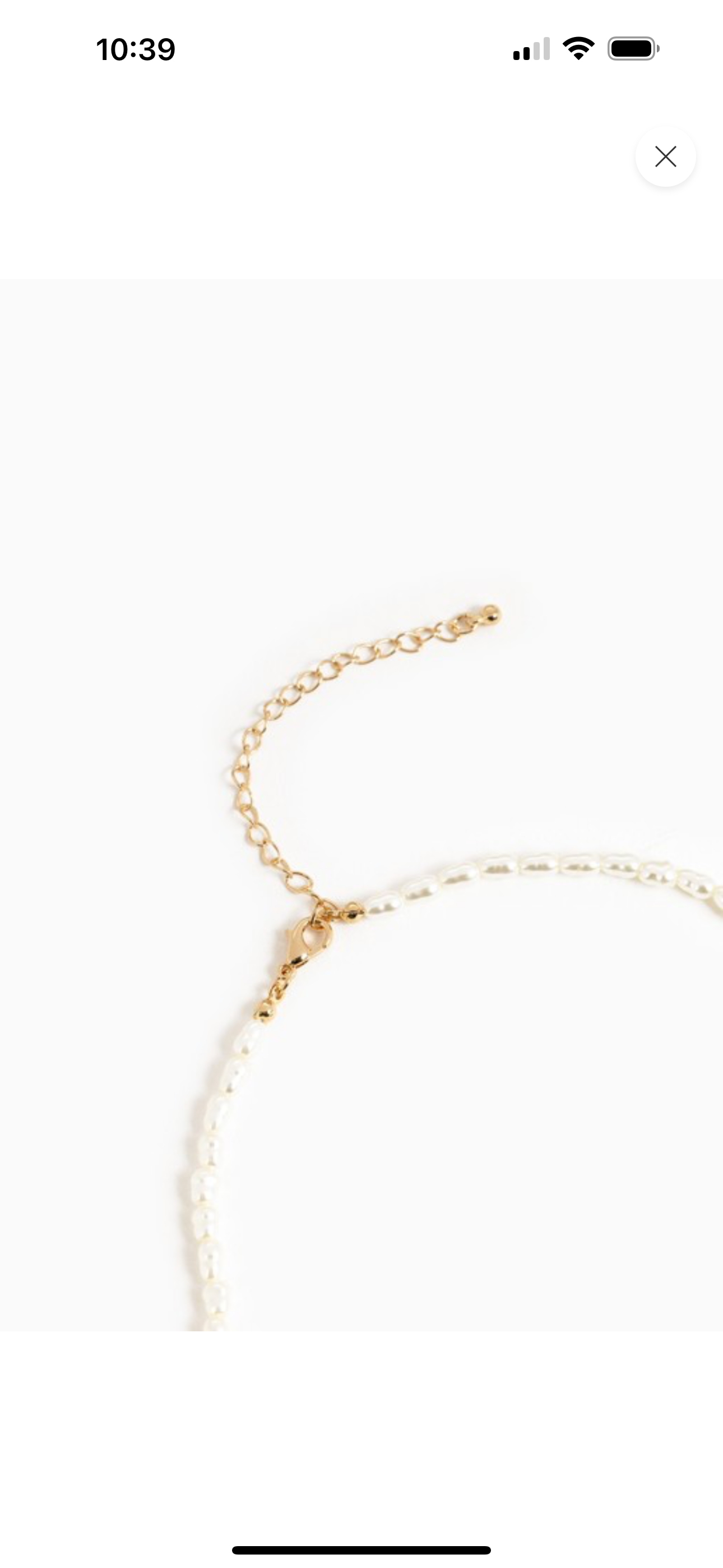 Pearl Bow Chain Necklace