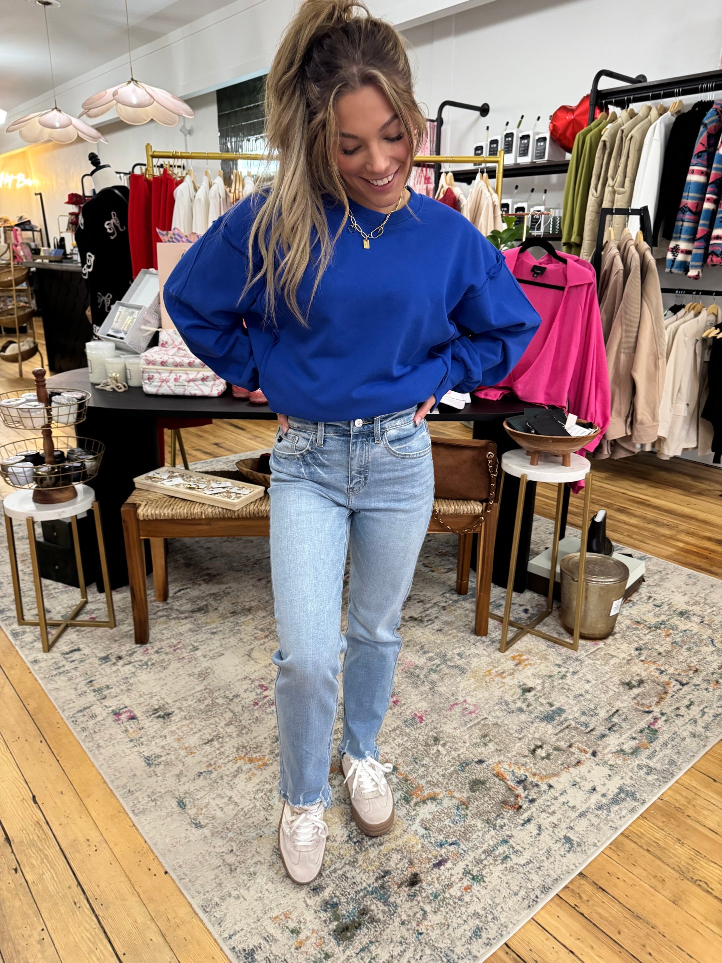 Trina Sweatshirt - Colbalt Blue