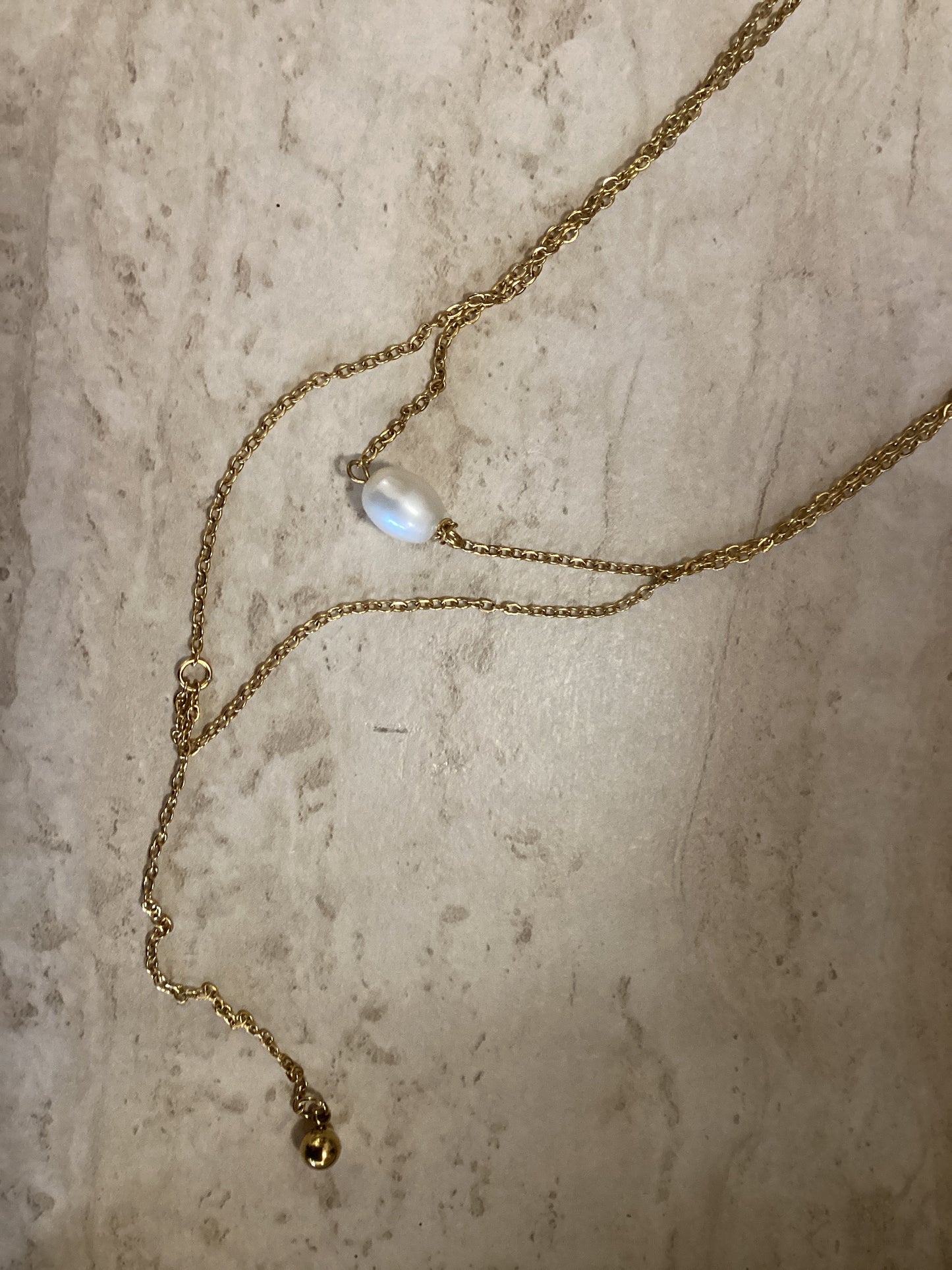 Luma Pearl Drop Necklace