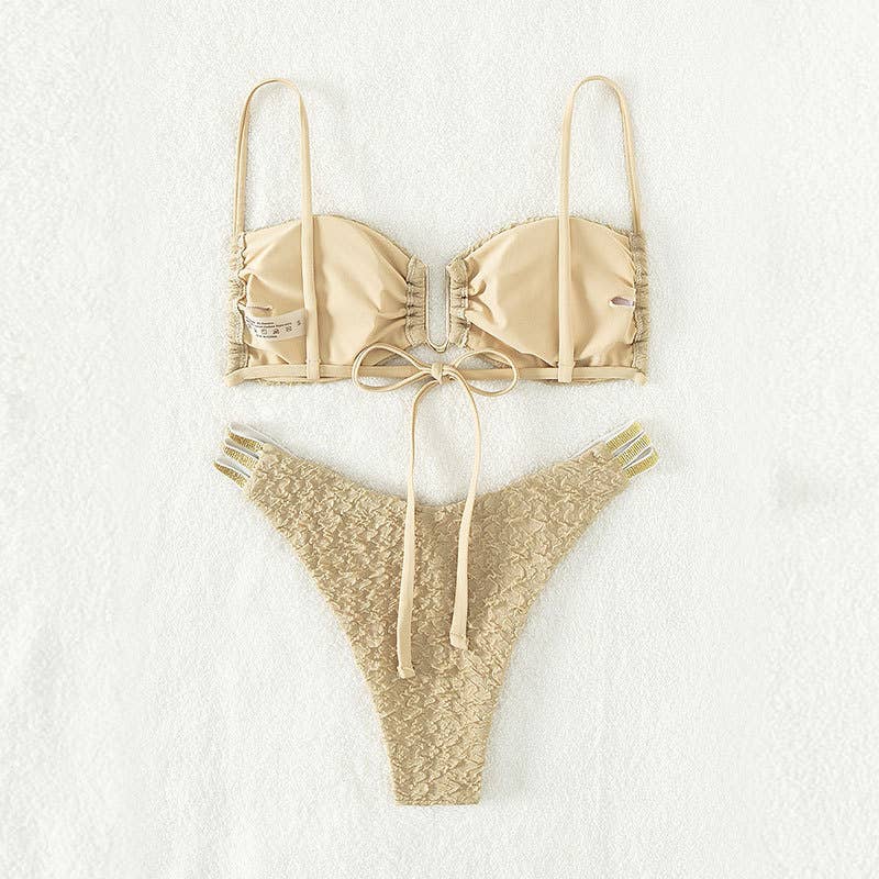 Malia Textured Bikini Top