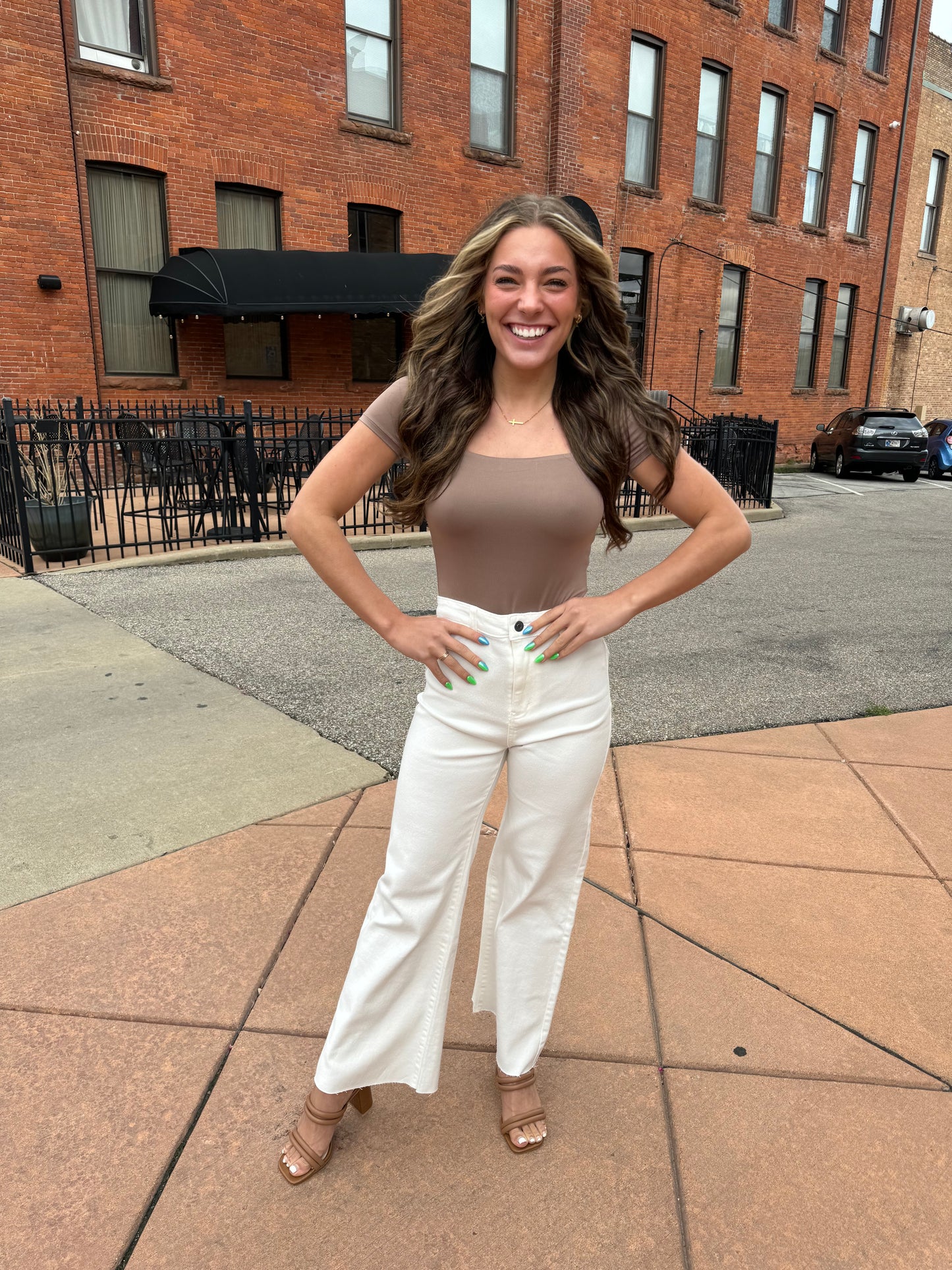 Ultra High White Denim Pants