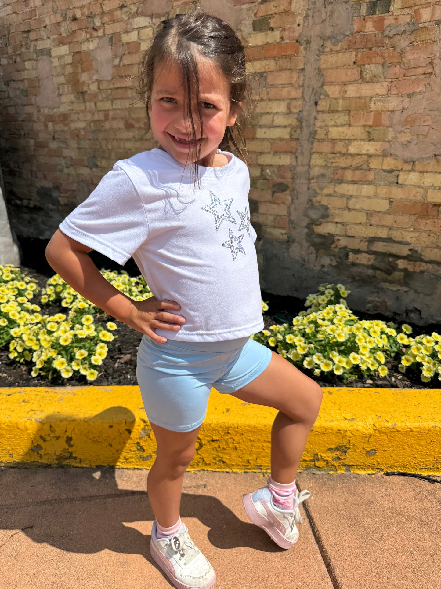 Bluebell Biker Short Set (Toddler)