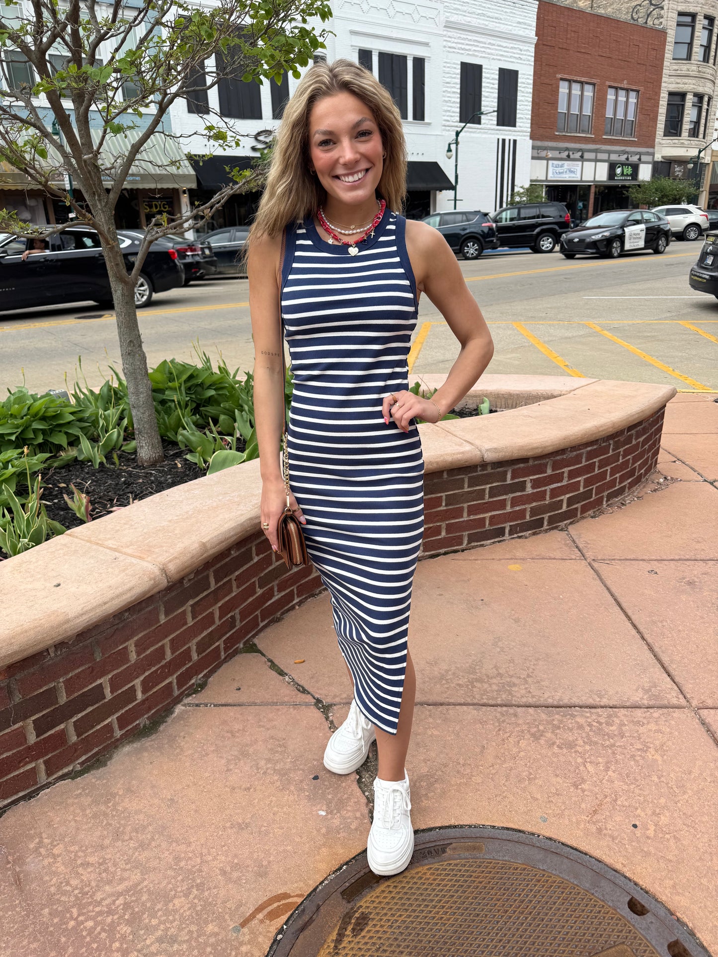 Jolee Striped Dress