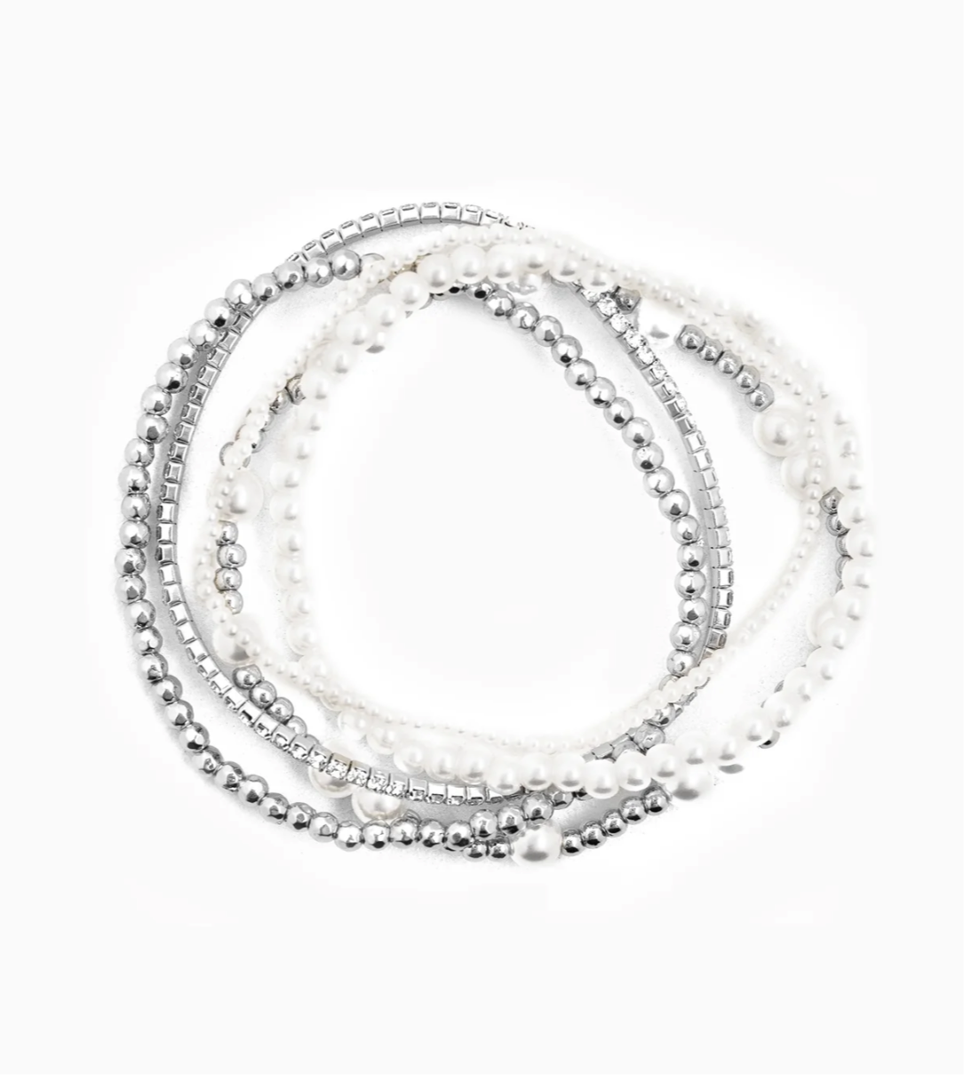 Pearl Beaded Diamond Bracelet