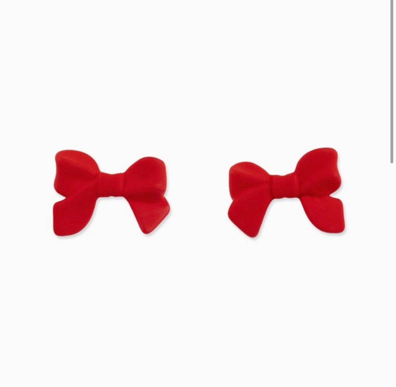 Red Bow Earrings