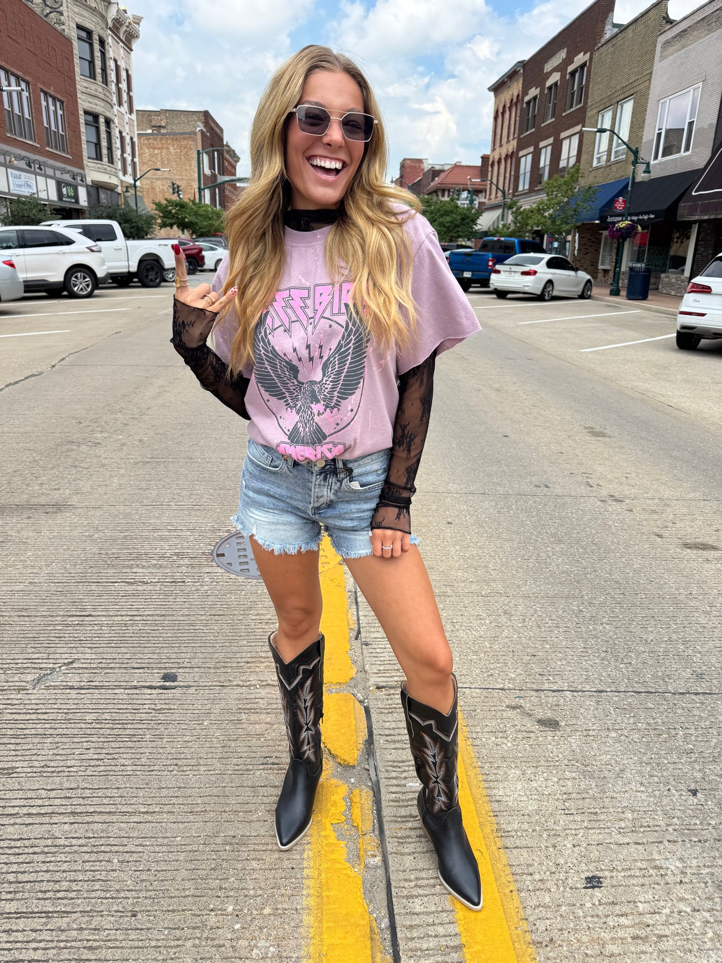 Free Bird America Vintage Graphic Tee