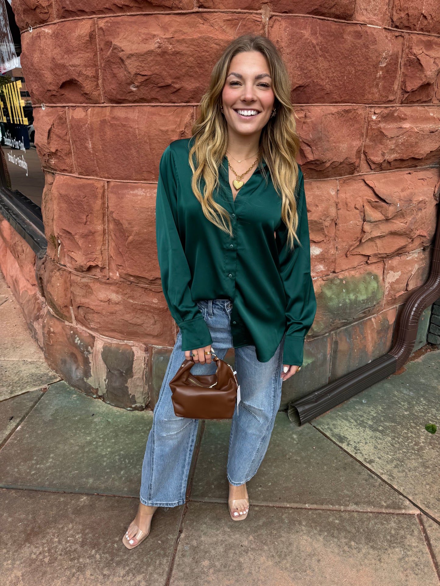 The Spark Blouse - Emerald