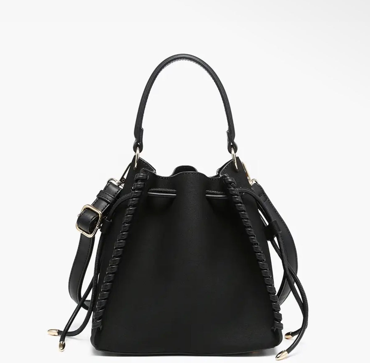 Elsa Suede Purse - Black