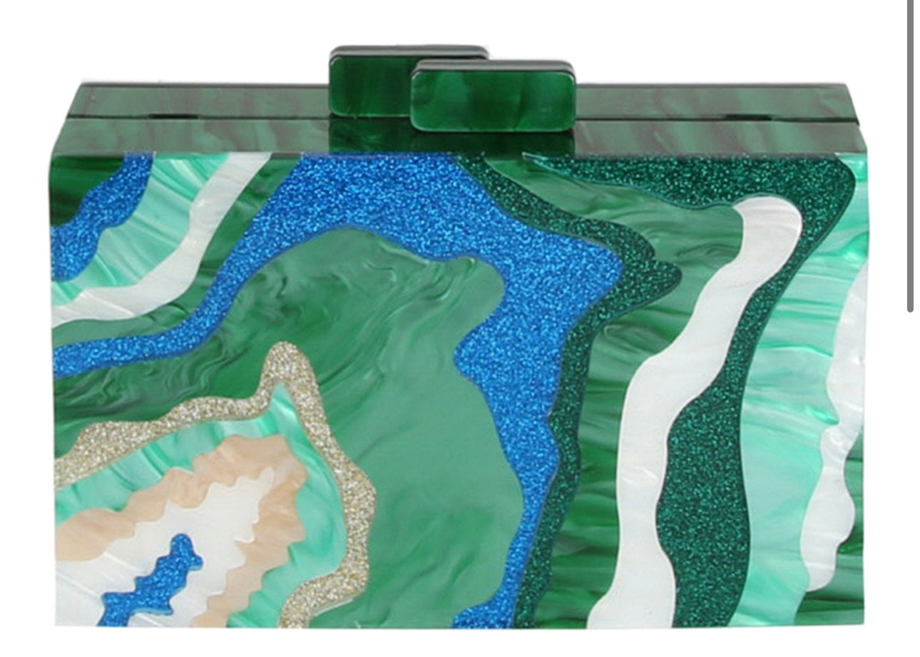 Genvieve Acrylic Clutch