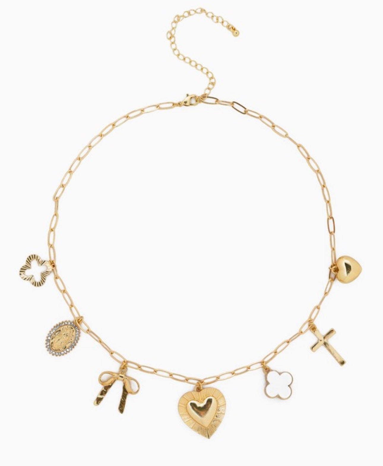 Heart Multi Charm Necklace