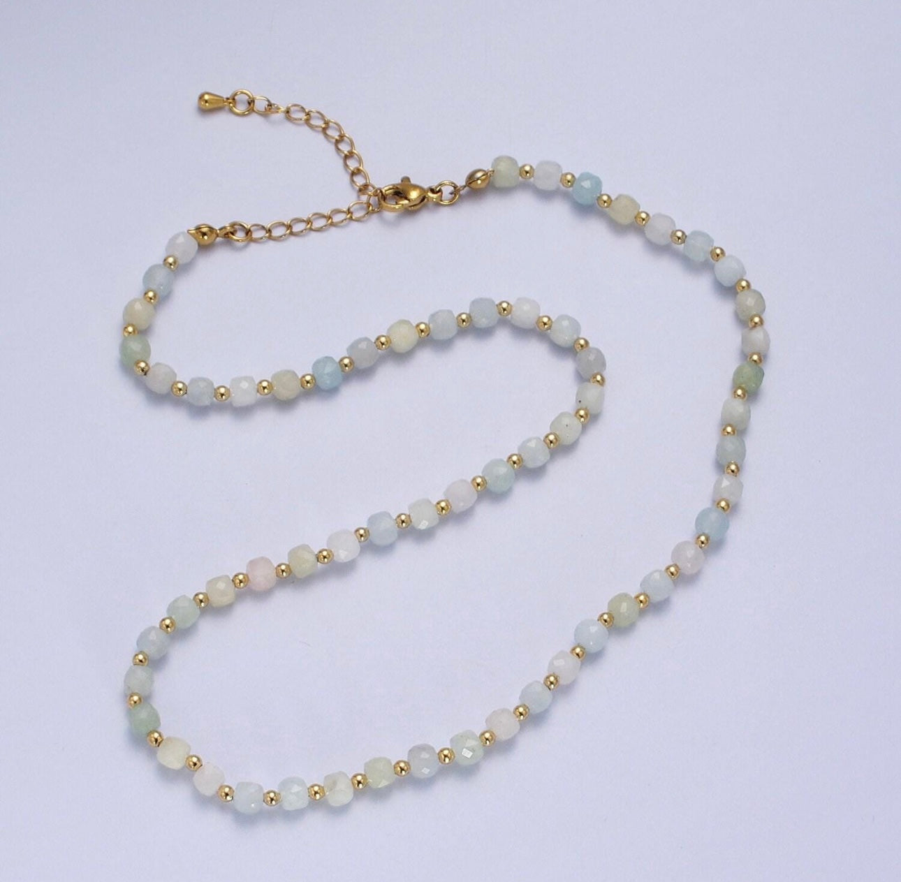 Morganite Gemstone Necklace