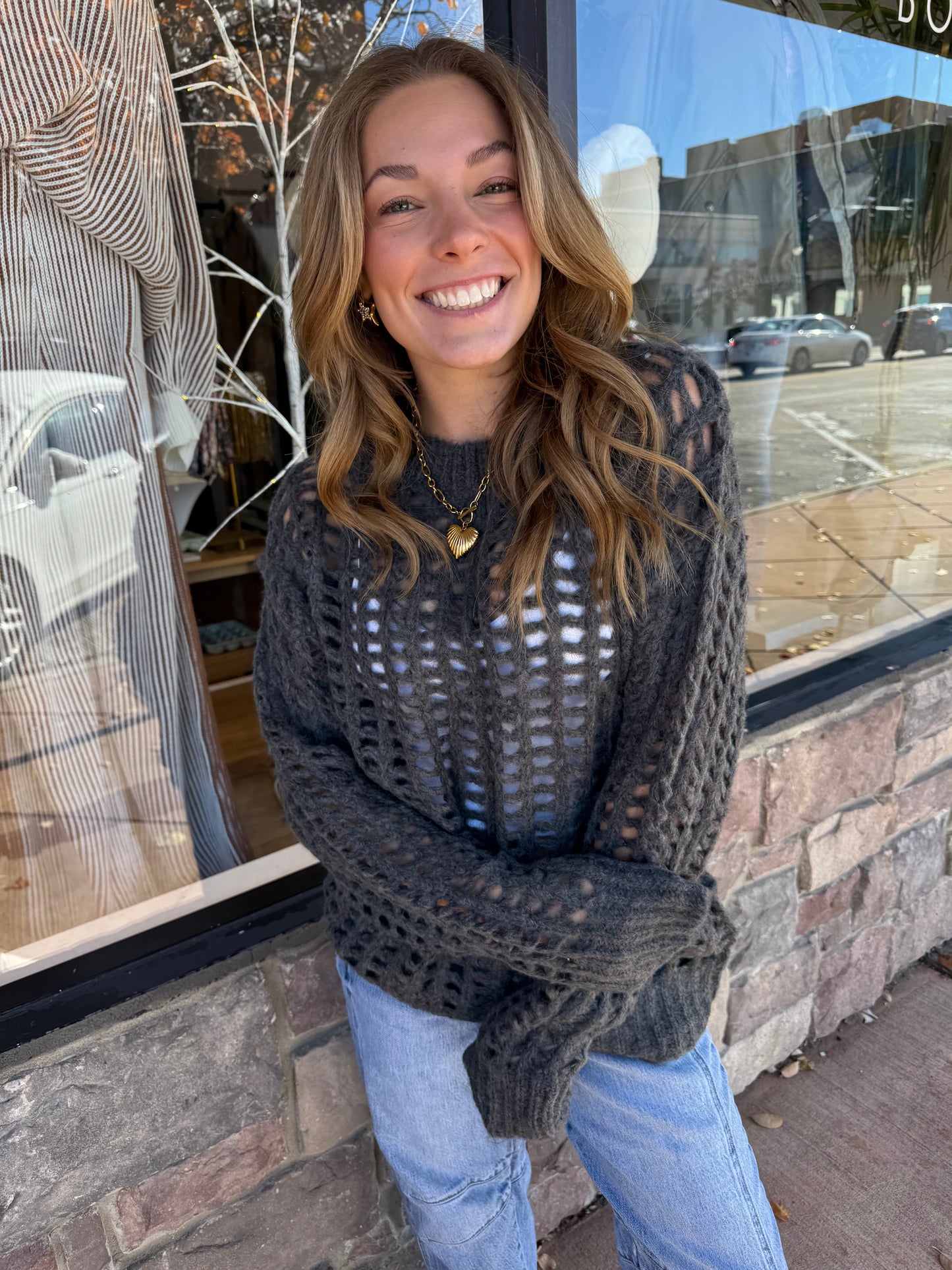 The Briar Open Knit Sweater