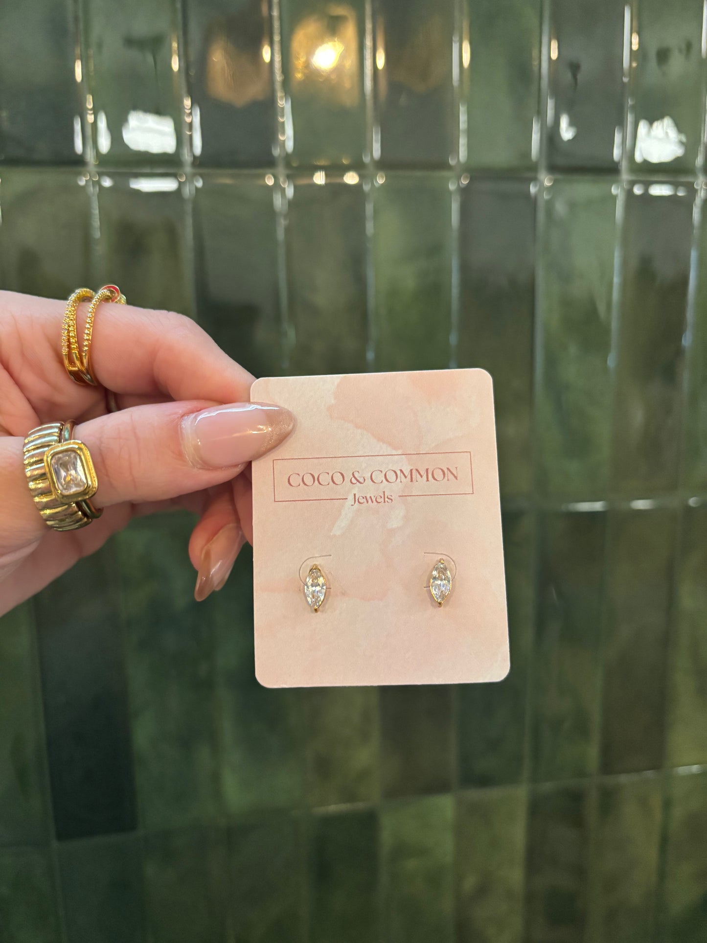 The Marquise Glow Studs