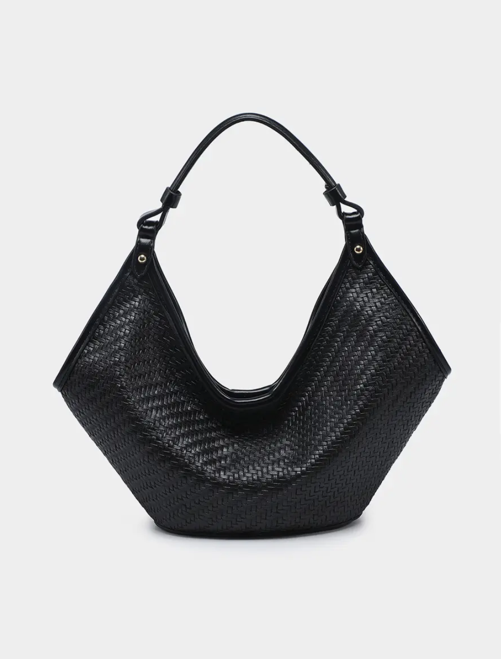 Jade Textured Bag | Black