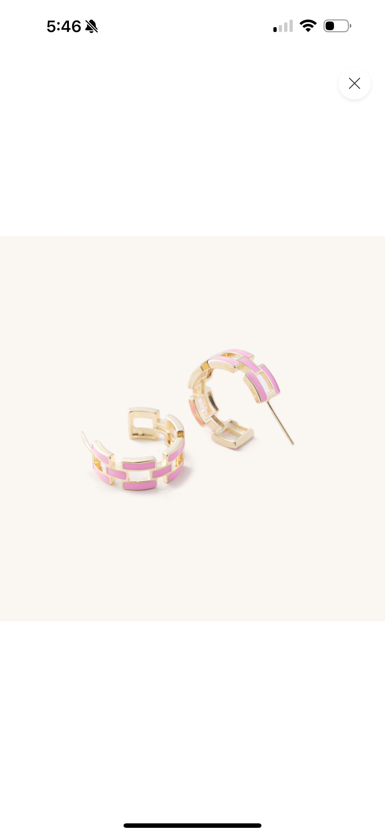 Penny Pink Acrylic Hoops