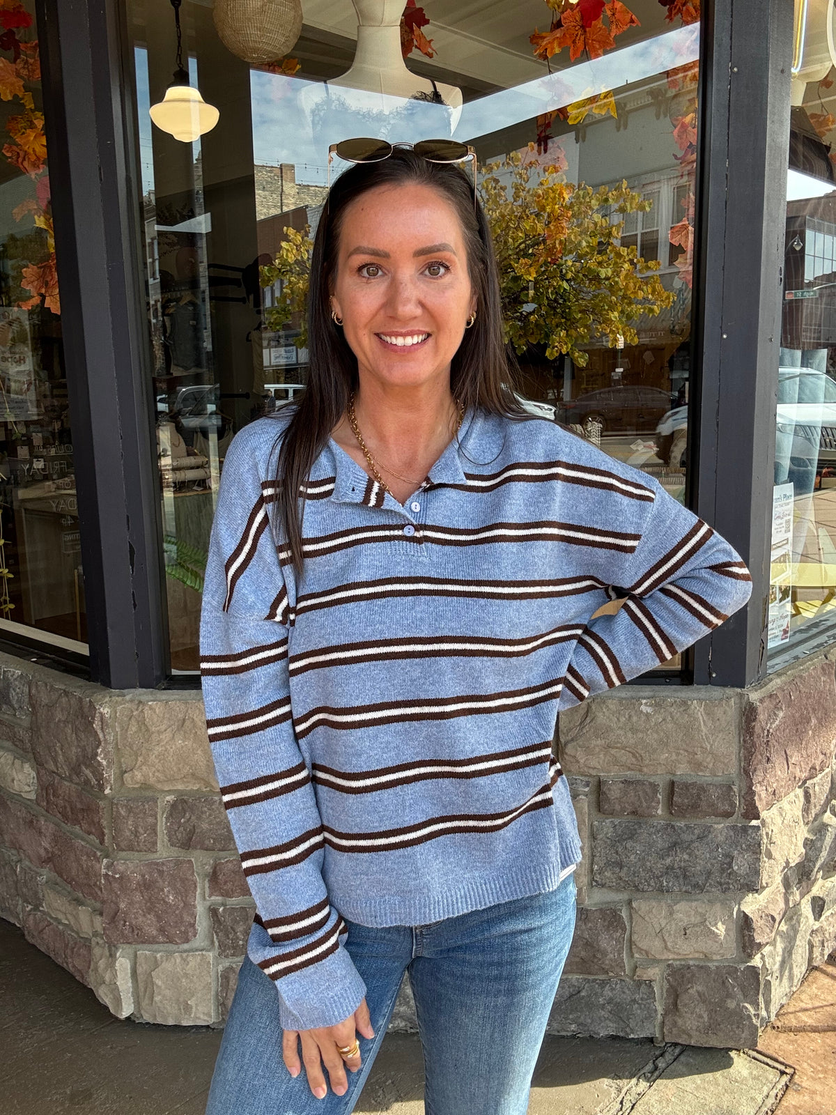 Winslow Striped Cardigan