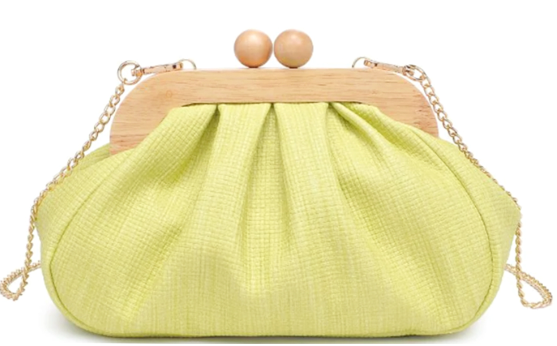 Enya Clutch Bag-Lime