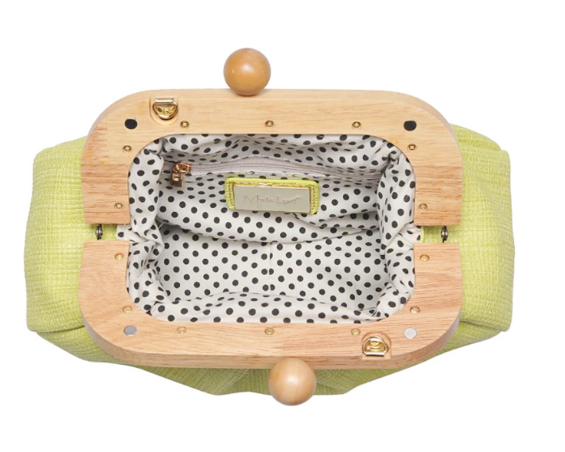 Enya Clutch Bag-Lime