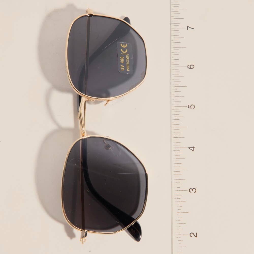 Metal Frame Round Sunglasses