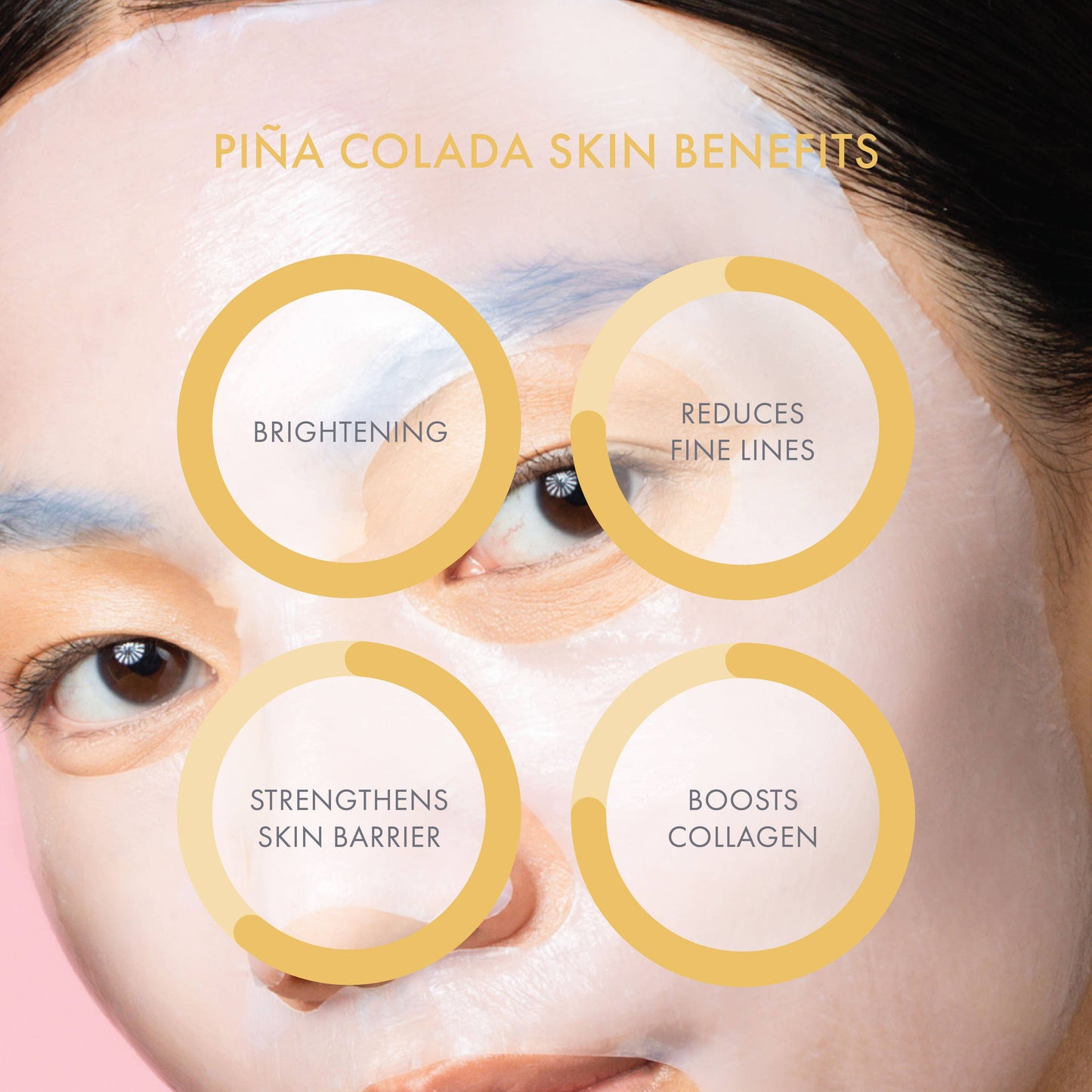 Piña Colada Revitalizing Biocellulose Mocktail Mask