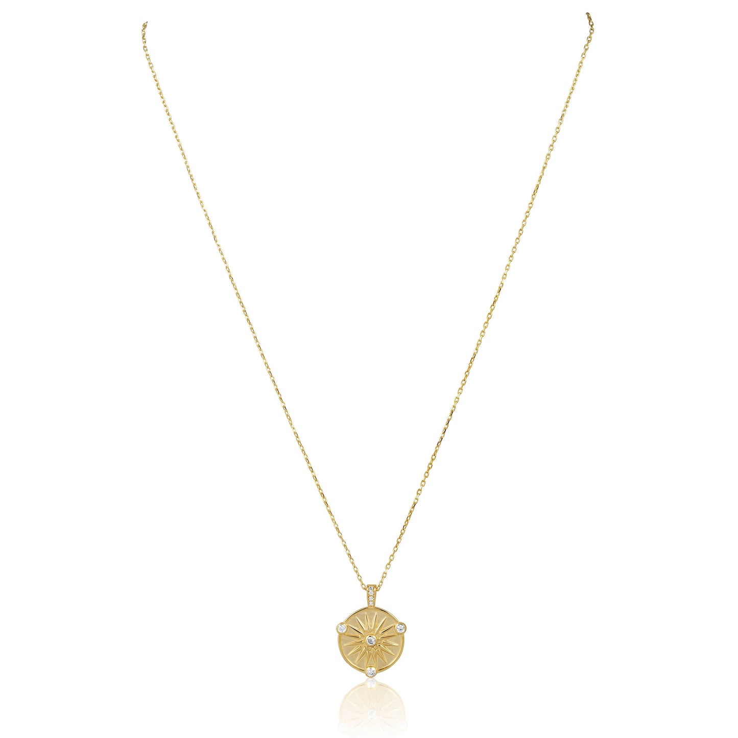 Lulu Sunburst Coin Necklace
