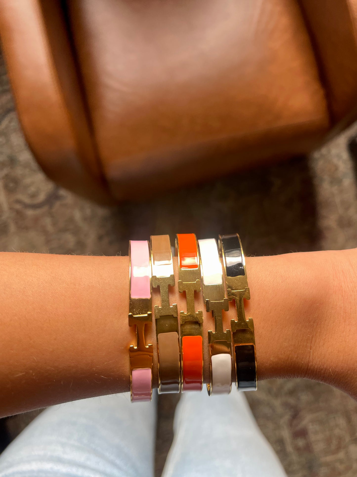 Enamel Thin Bangle