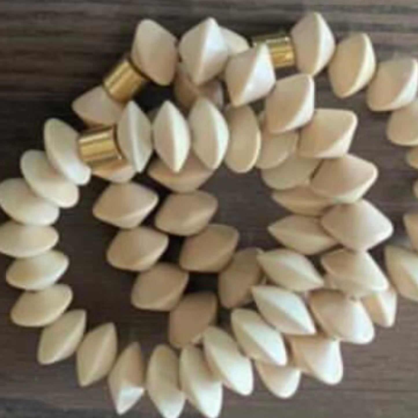 Beige saucer w/ gold