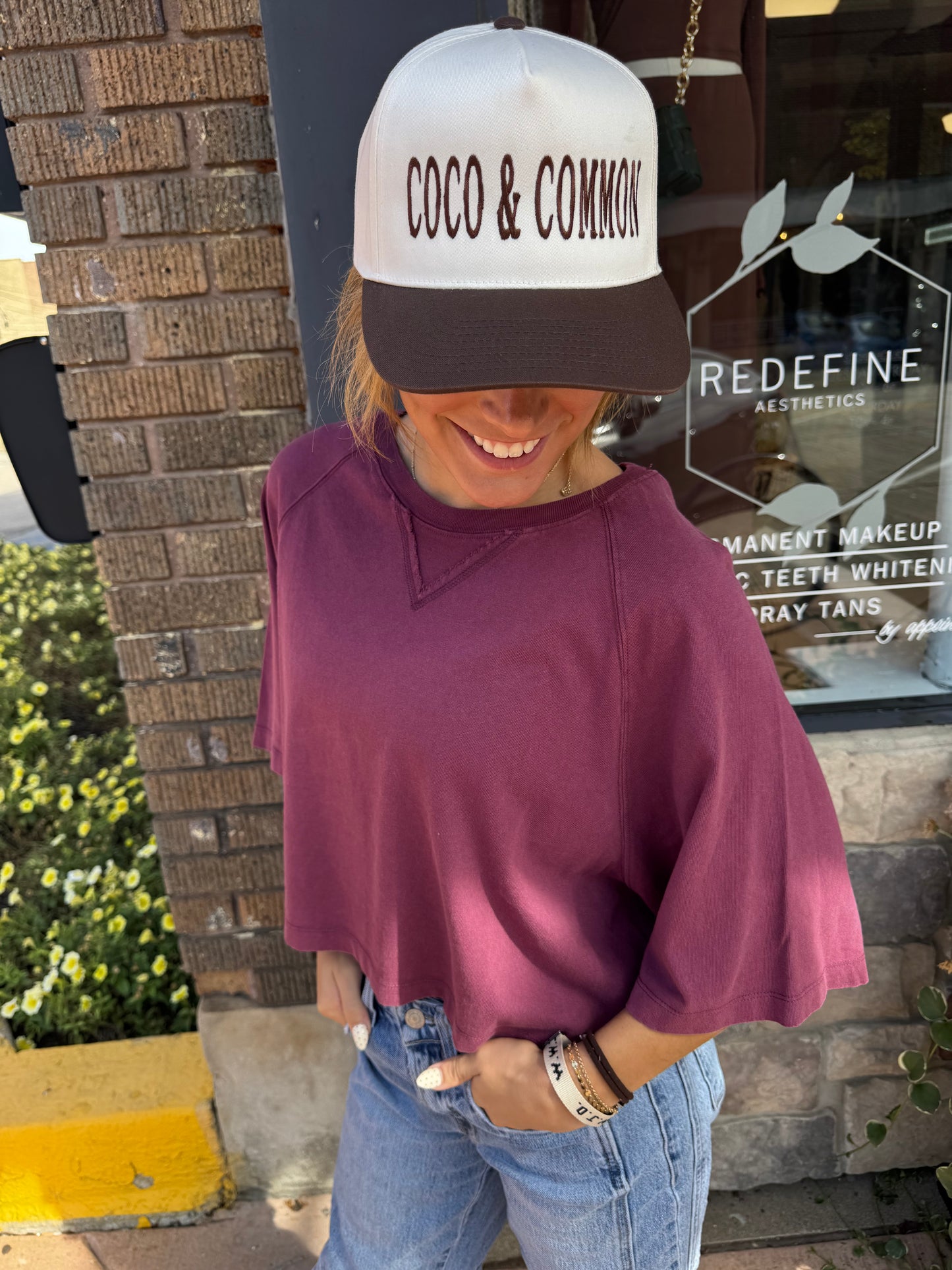 Dust & Daze Cropped Tee- Cherry