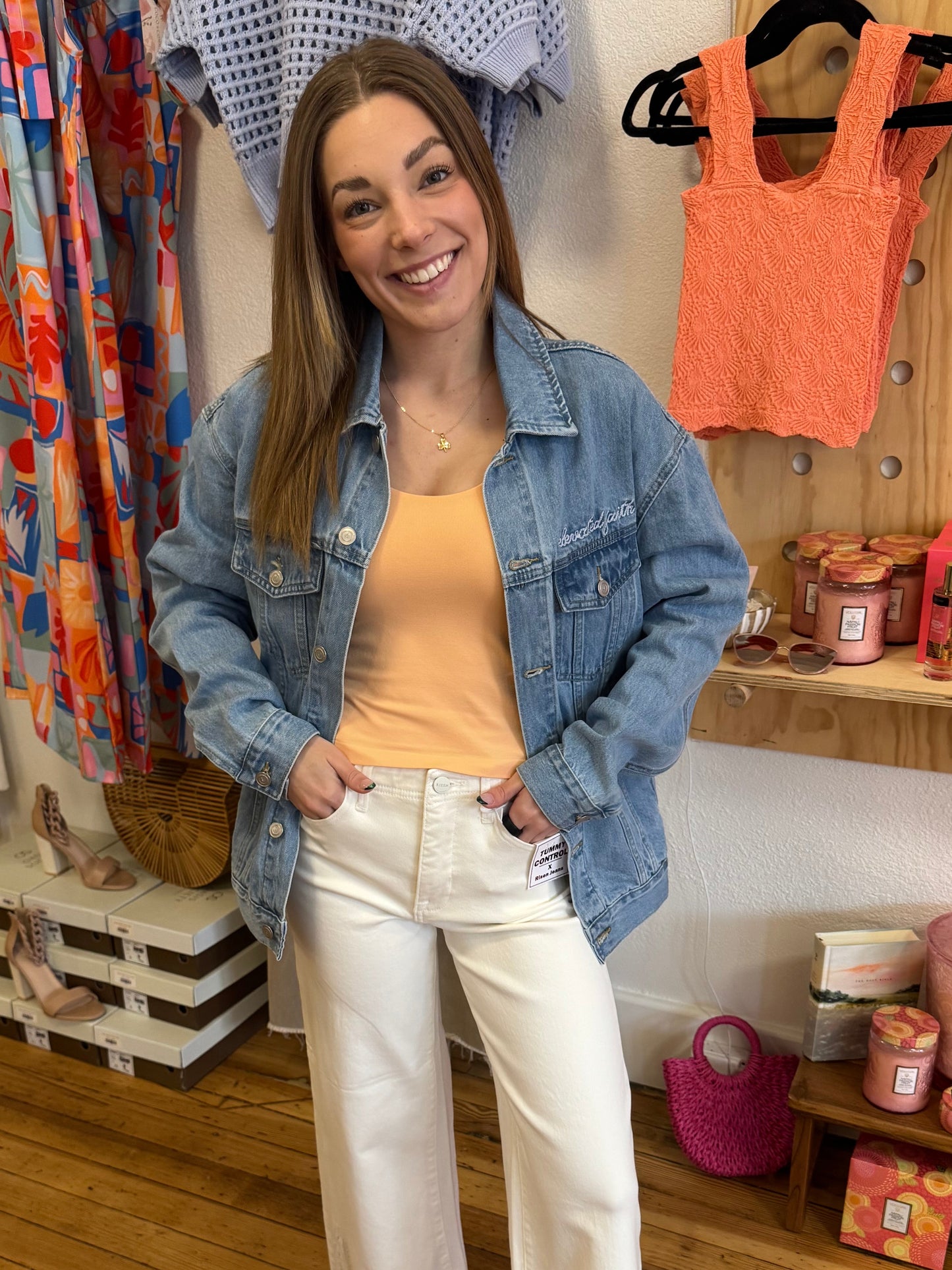 What a Friend In Jesus Denim Jacket