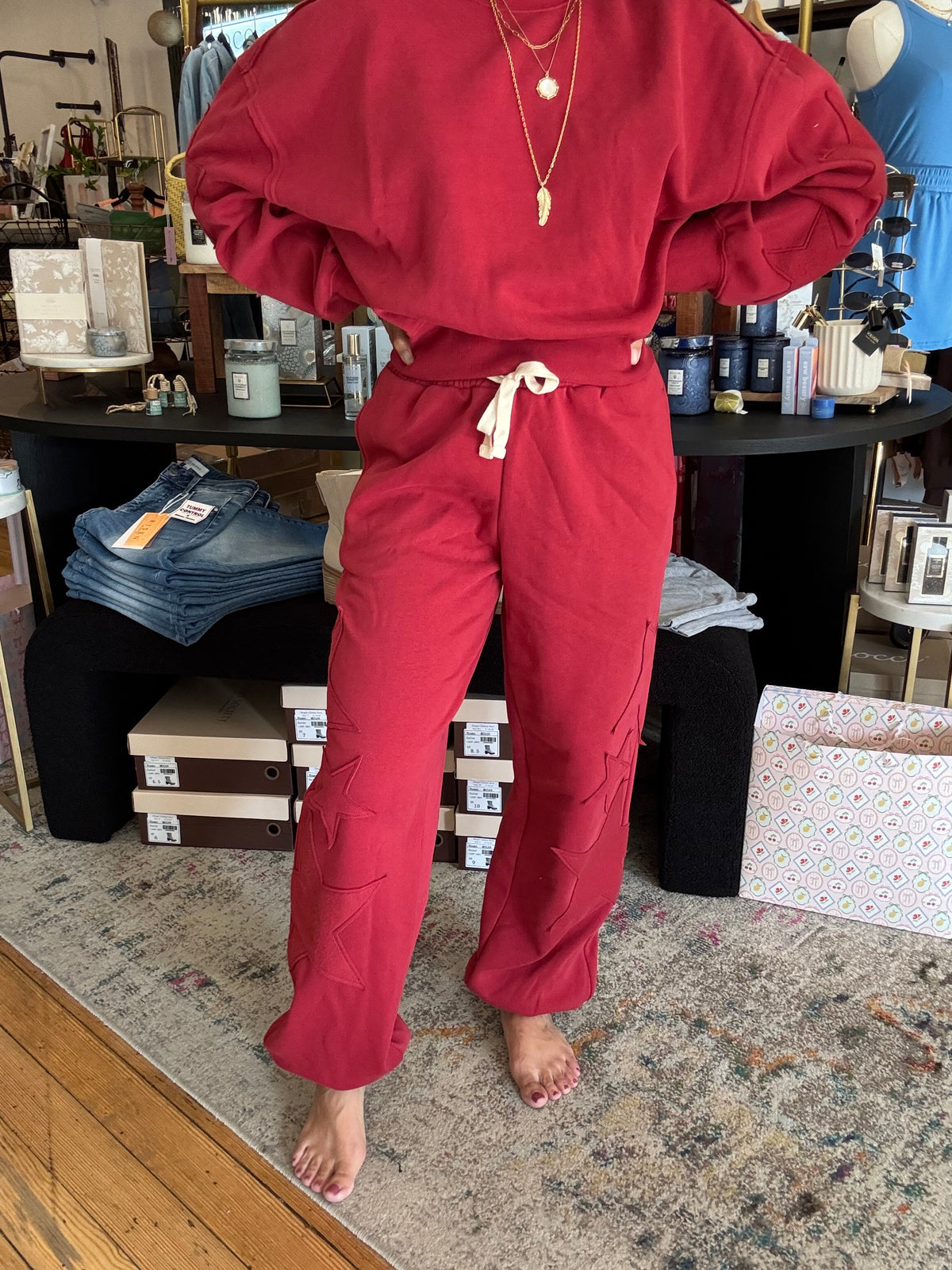 Starstruck Sweatpants - Red