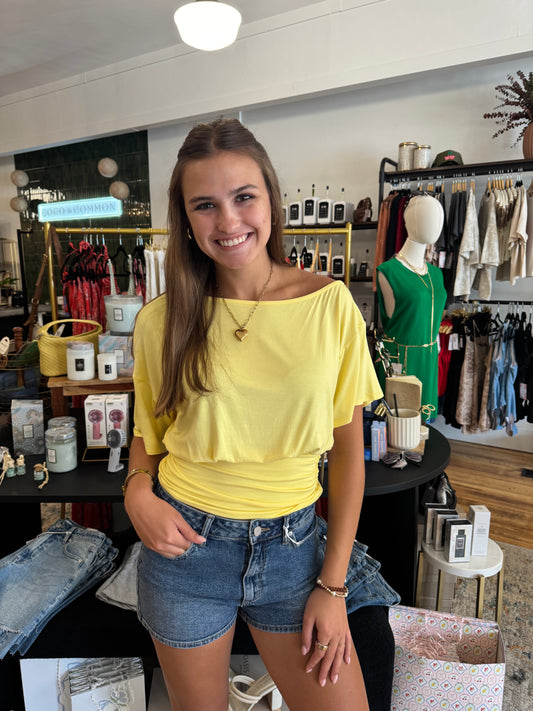 Camille Ruched Waist Top