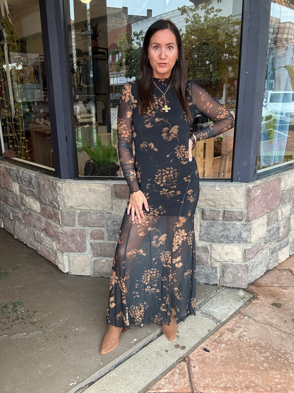 Ember Bloom Maxi Dress