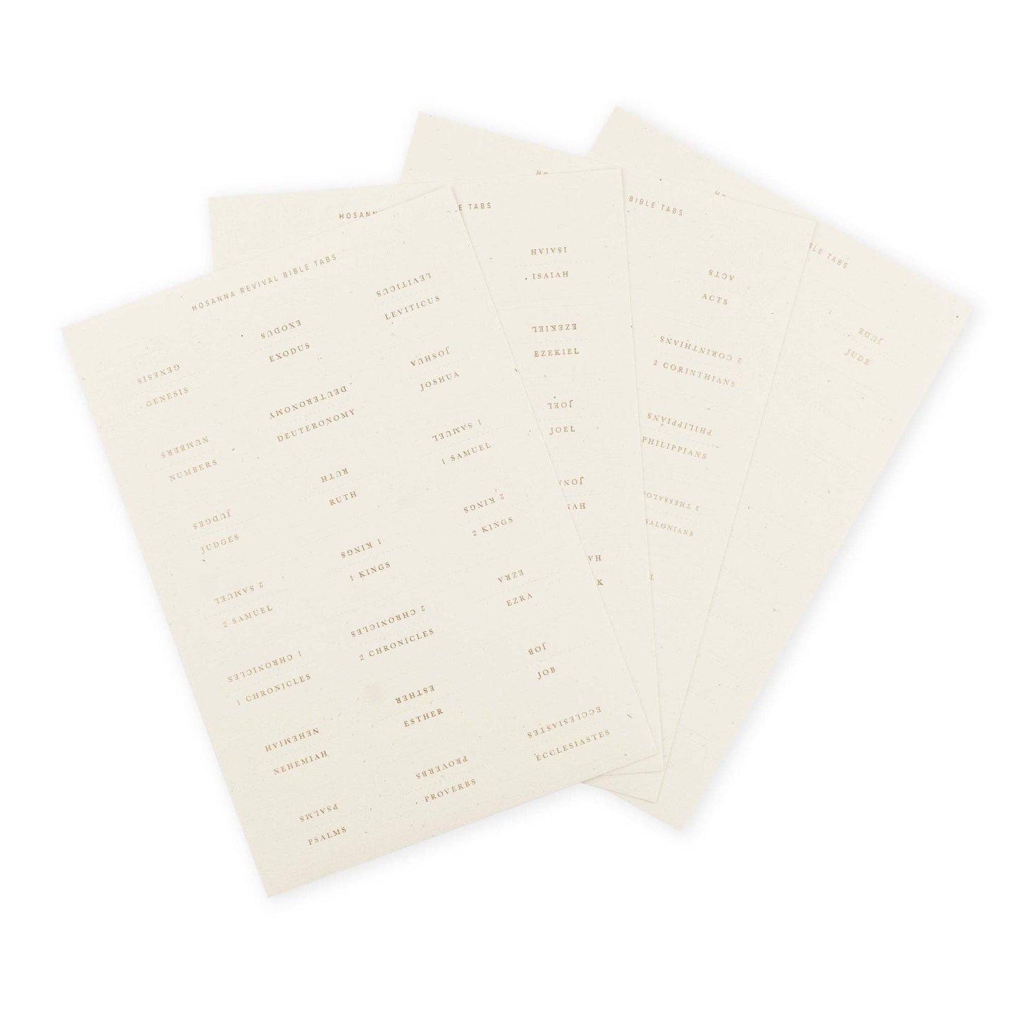 Hosanna Revival Bible Tabs: Gold Foiling