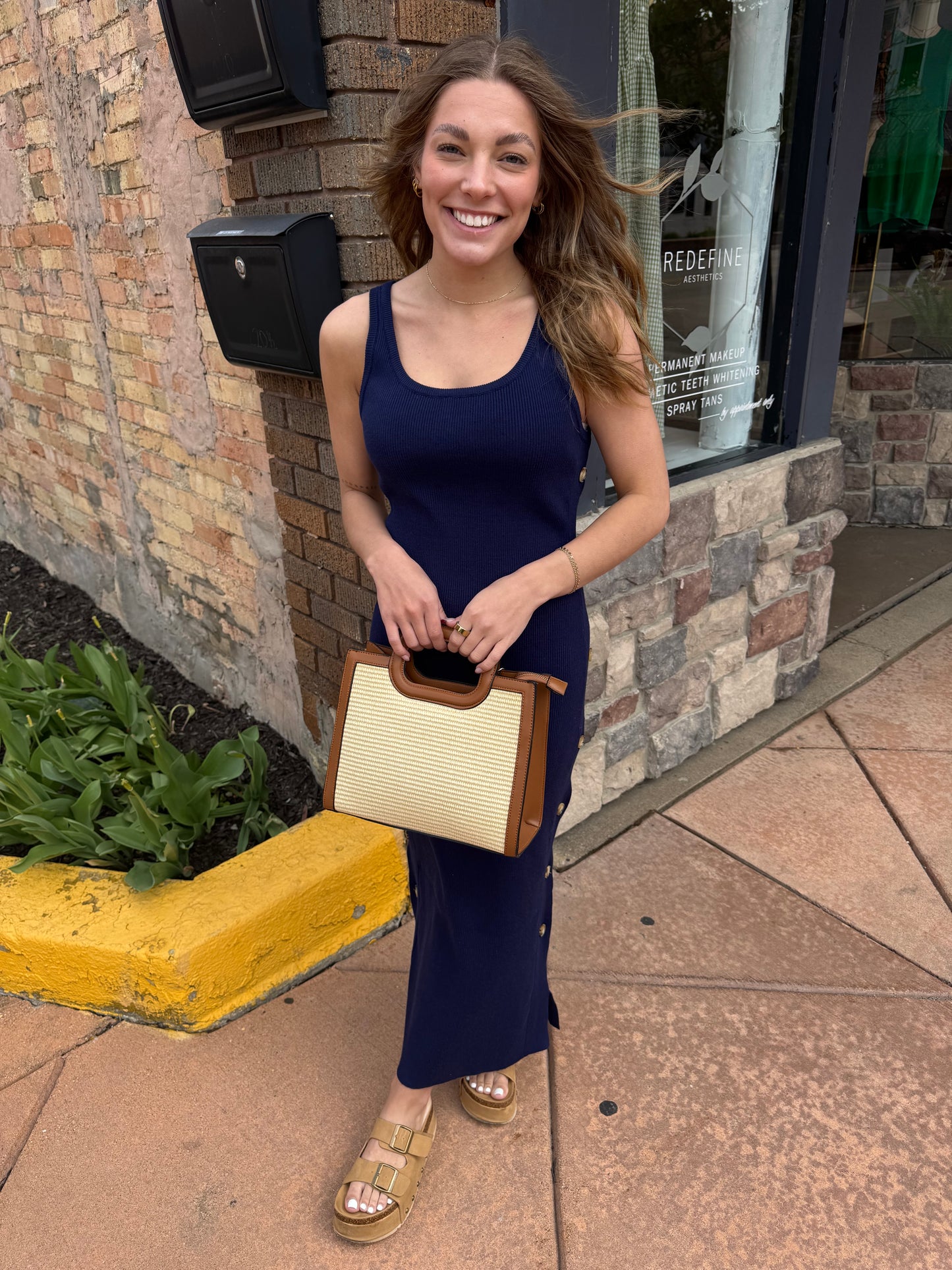 Coastal Tide Midi Dress