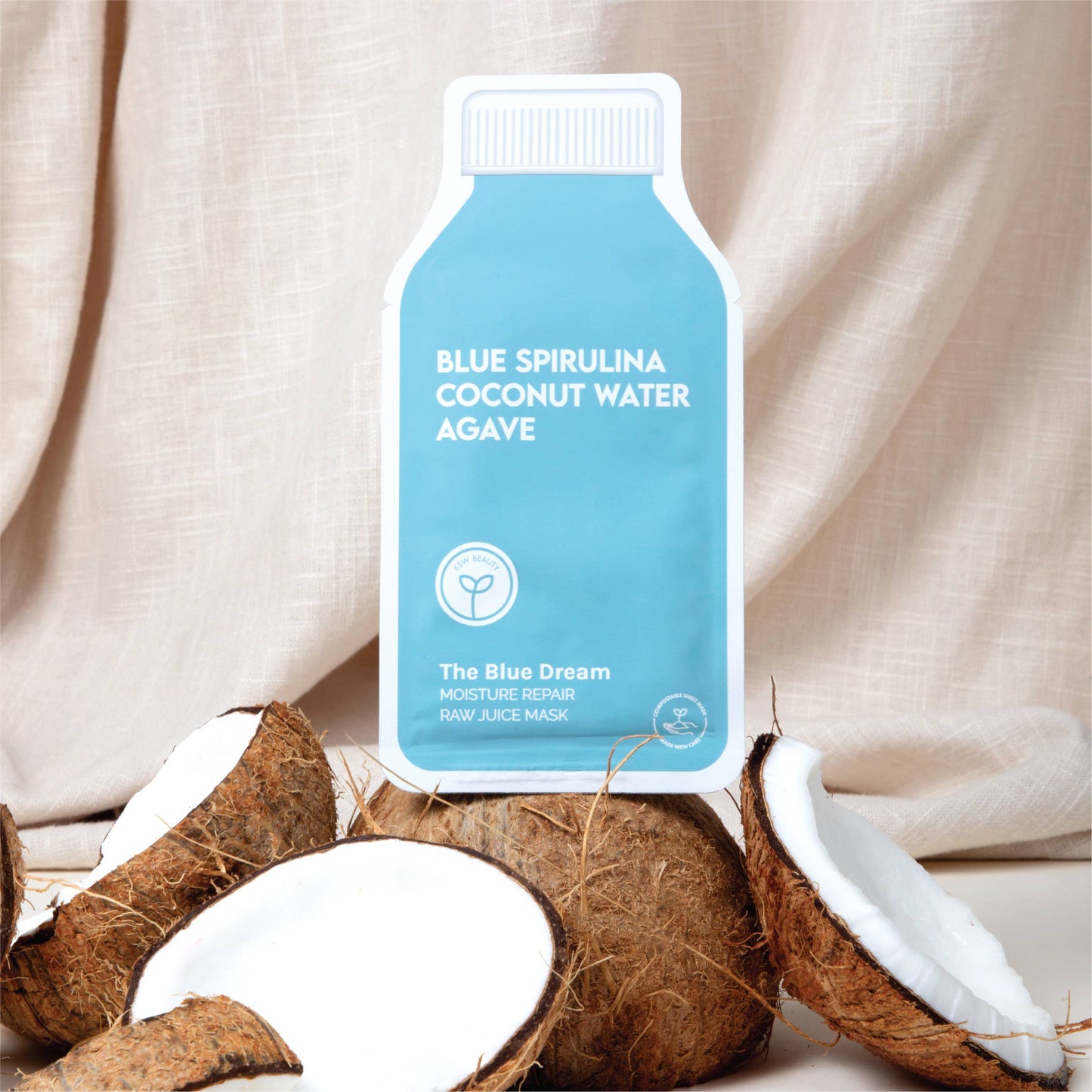 The Blue Dream Moisture Repair Raw Juice Mask: With Peg Hole