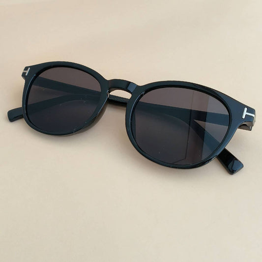 Retro Round Sunglasses | Black